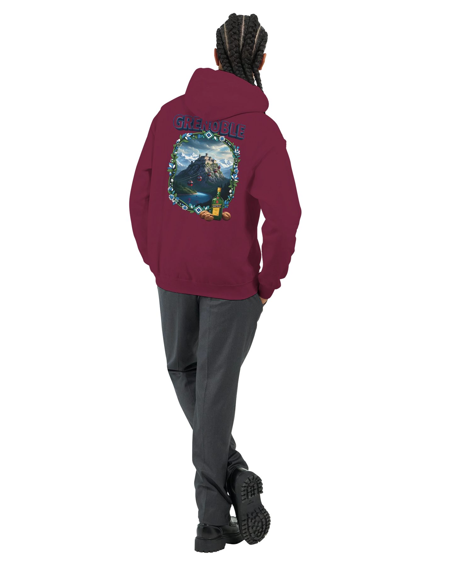 Kapuzenpullover Grenoble Stadt in Frankreich Unisex Classic | Gildan® 18500