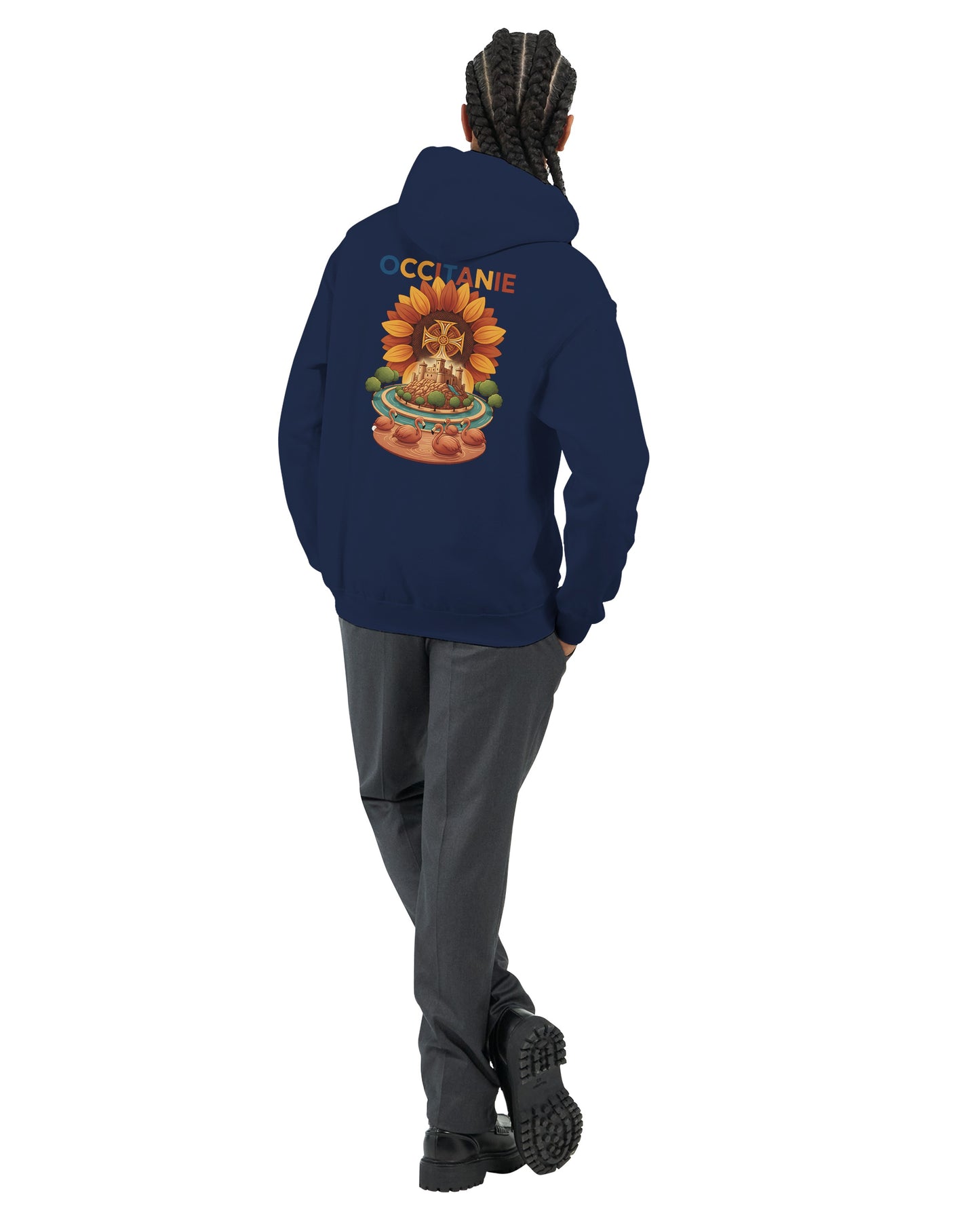 Klassischer Unisex-Kapuzenpullover Okzitanien | Gildan® 18500