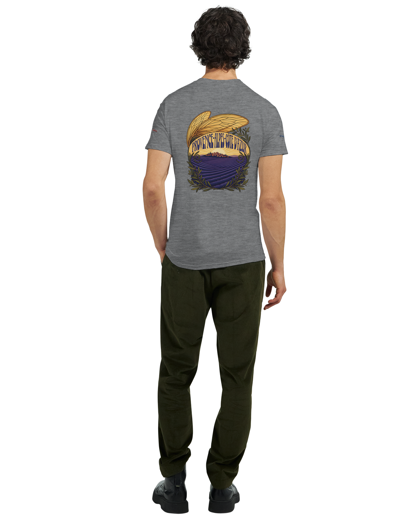 Unisex T-Shirt Provence-Alpes-Côte d'Azur, schwerer Rundhalsausschnitt | Gildan® 5000