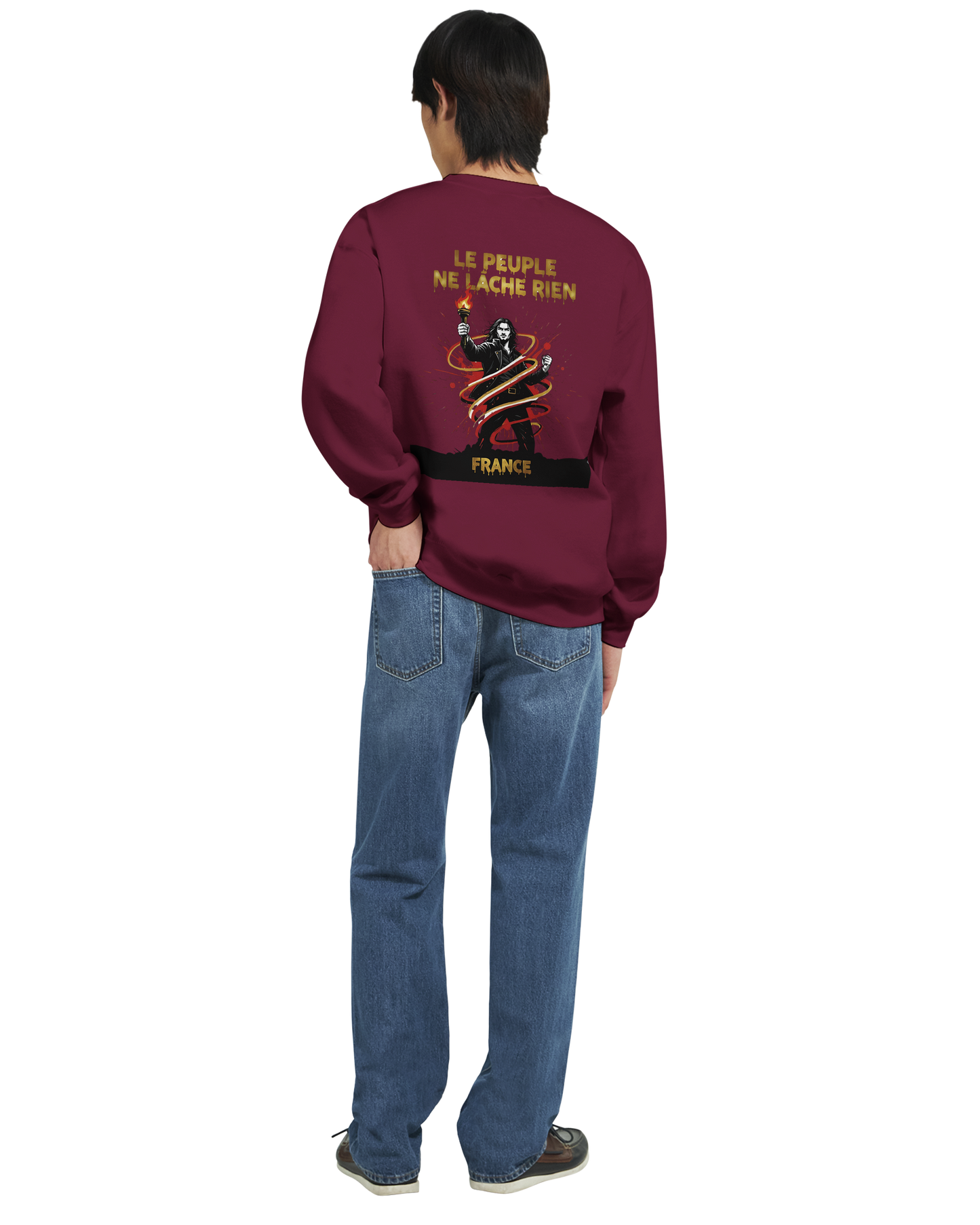 Sweatshirt "Le peuple lâche rien" French Style Classic Crewneck | Gildan® 18000
