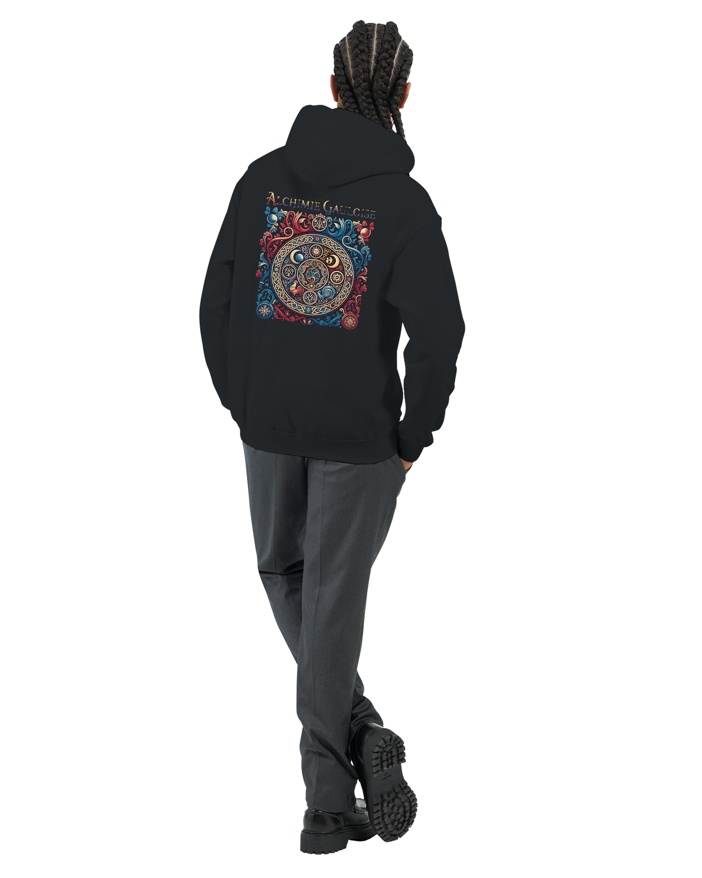 Herren-Kapuzenpullover „Gallische Alchemie“ klassisch | Gildan® 18500