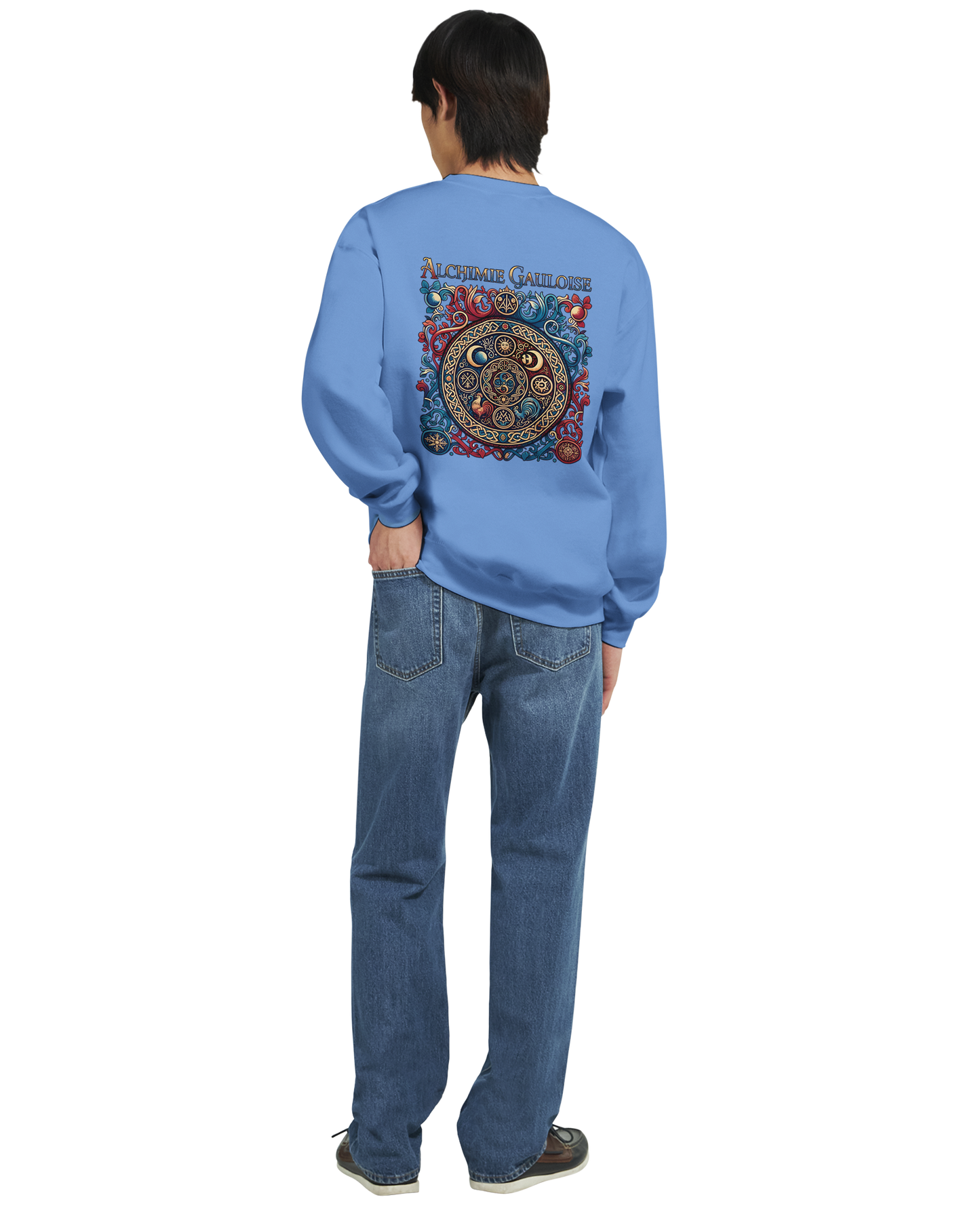 Herren-Sweatshirt "Gallische Alchemie" Klassisches Rundhals-Sweatshirt | Gildan® 18000