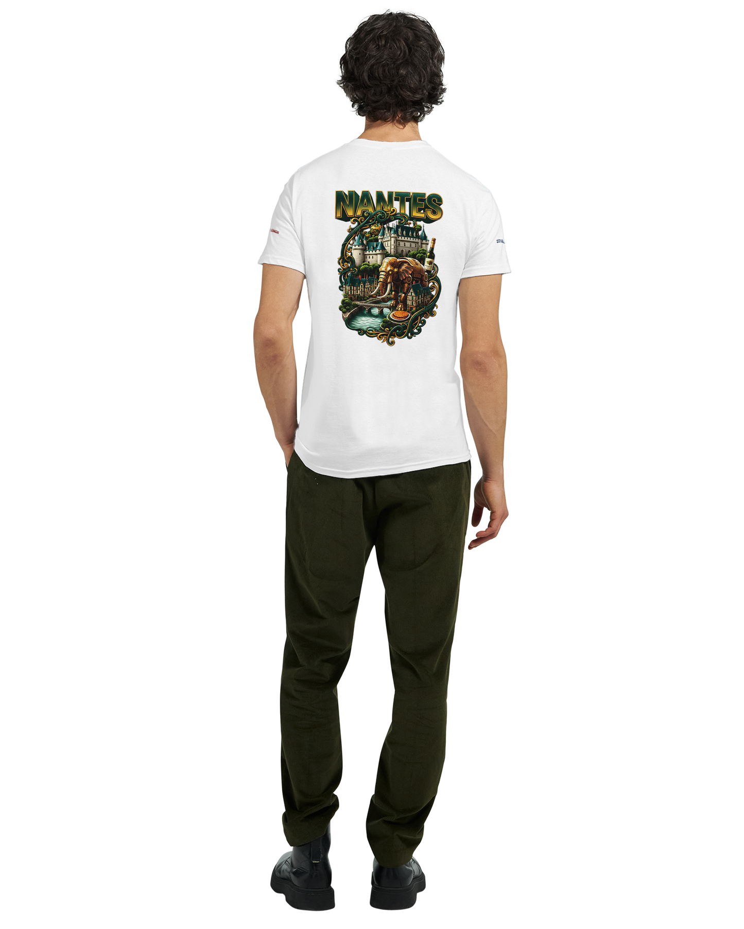 Unisex T-Shirt Nantes Stadt Frankreich | dickes Rundhals-T-Shirt | Gildan® 5000