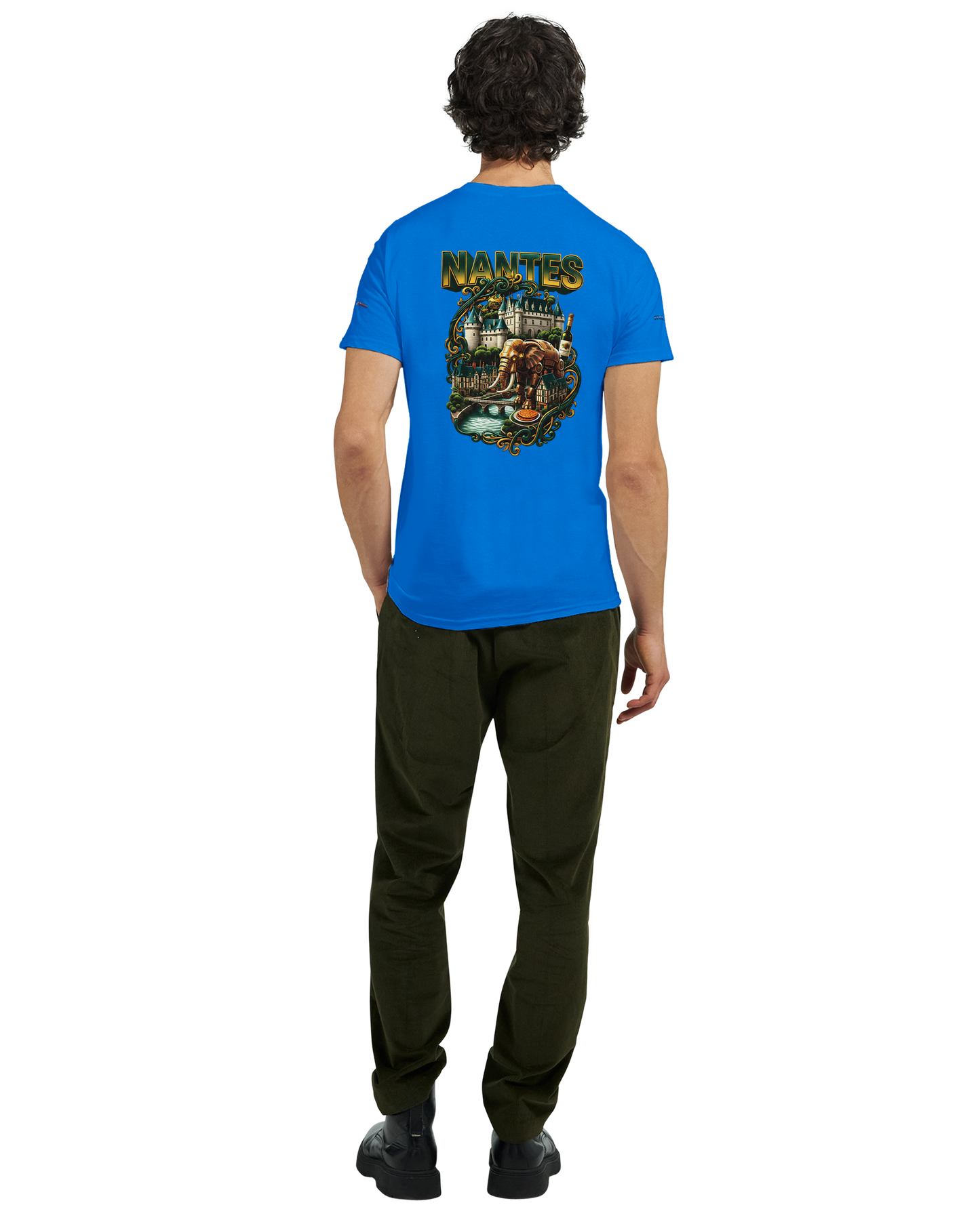 Unisex T-Shirt Nantes Stadt Frankreich | dickes Rundhals-T-Shirt | Gildan® 5000