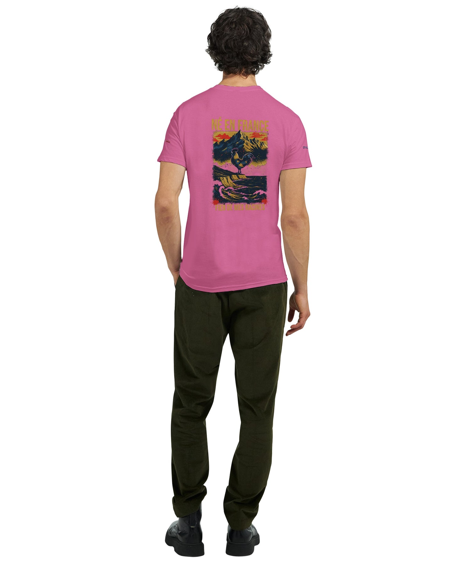 T-Shirt in Frankreich geboren dick rundhals | Gildan® 5000