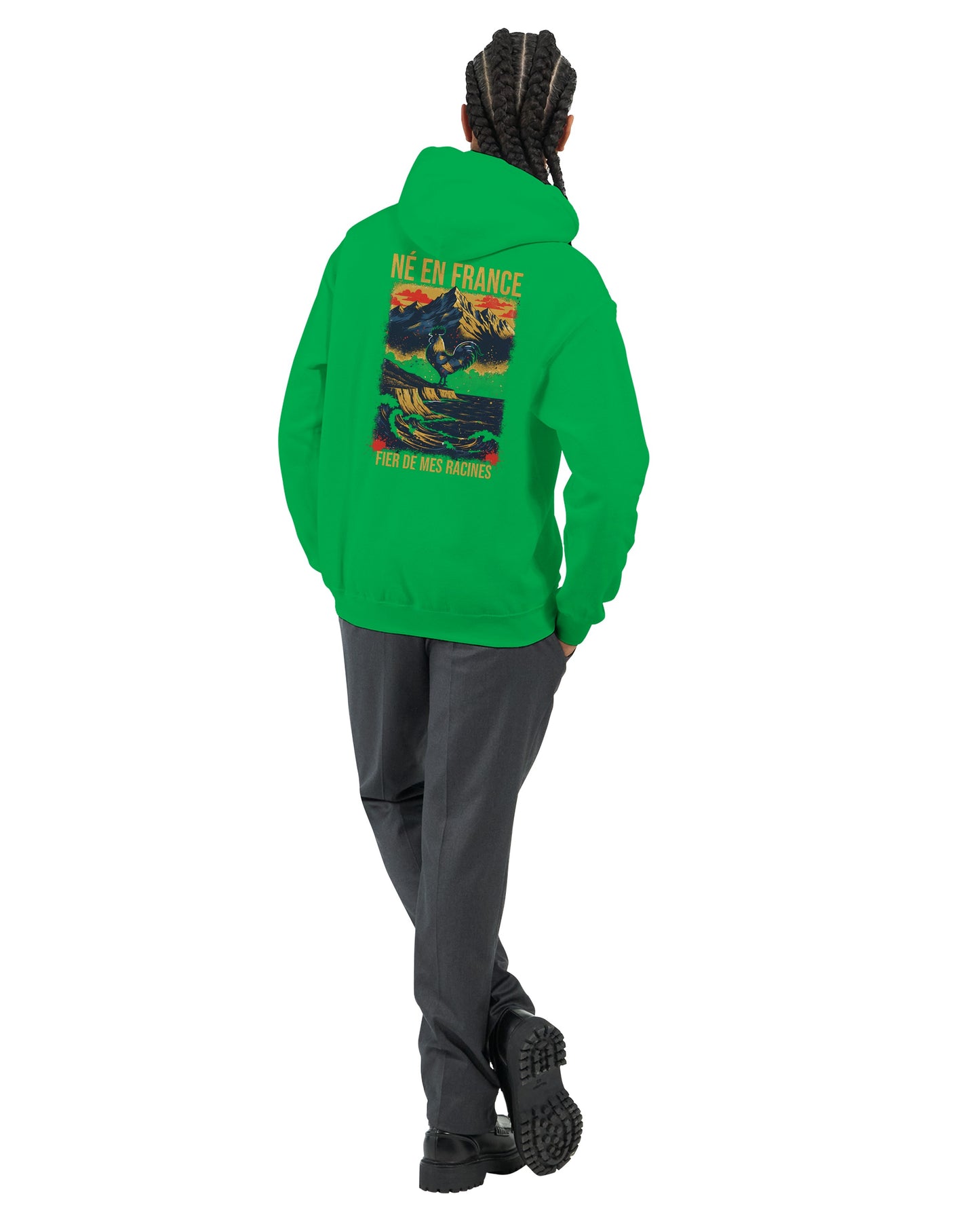 Sweat à Capuche Homme « Né en France » – Premium Confort et Style