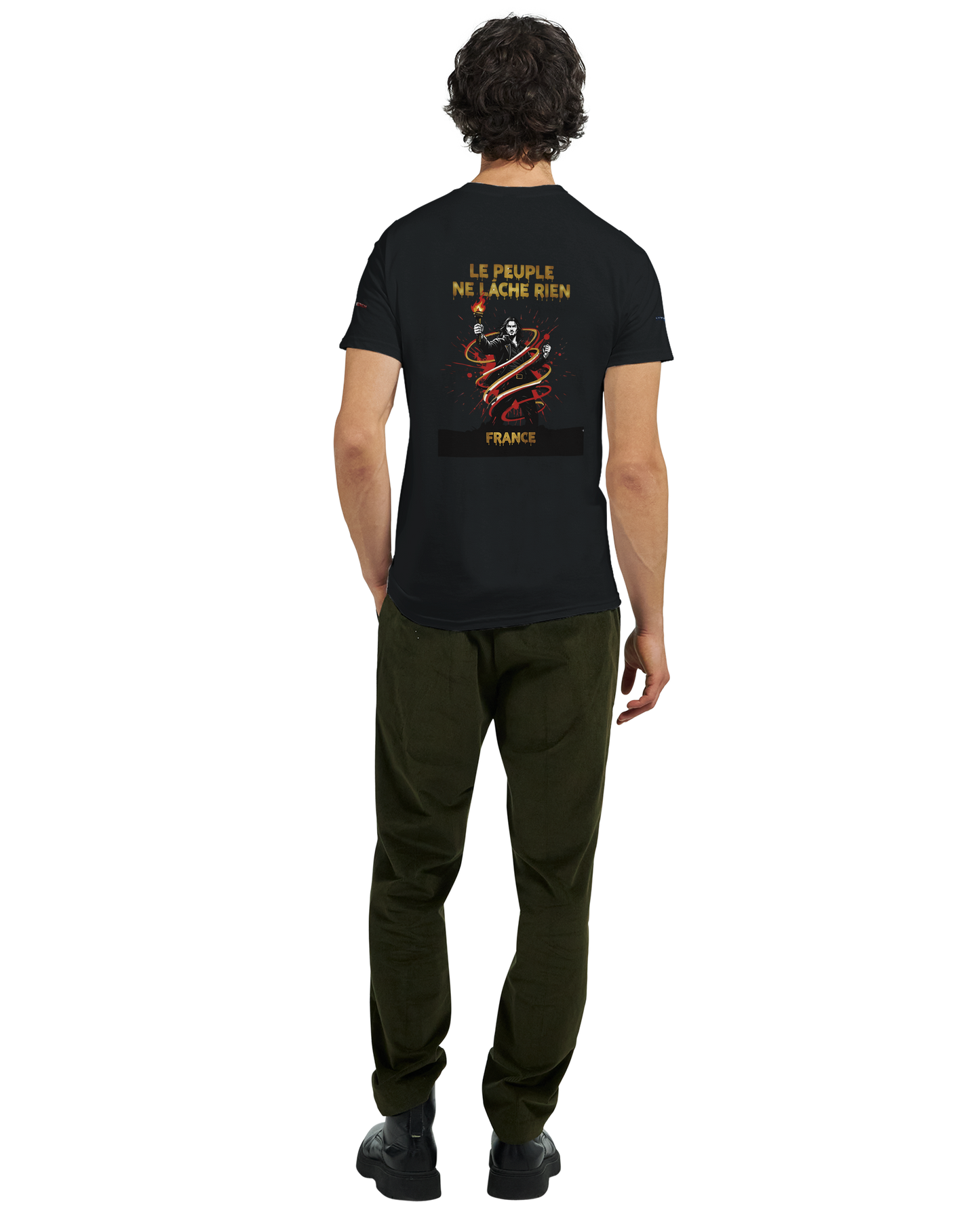 T-shirt Homme Le Peuple Ne Lâche Rien - Coton Premium