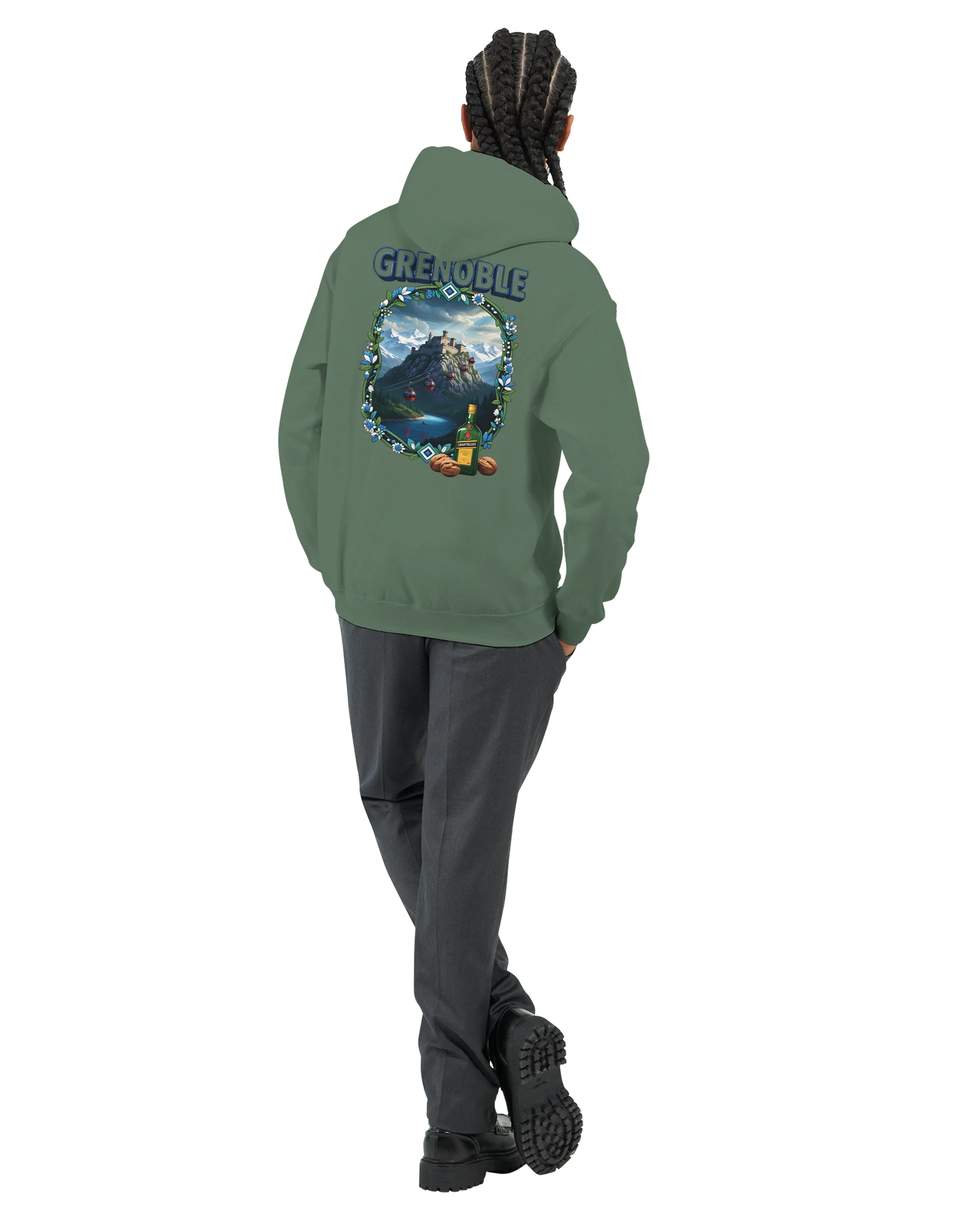 Kapuzenpullover Grenoble Stadt in Frankreich Unisex Classic | Gildan® 18500