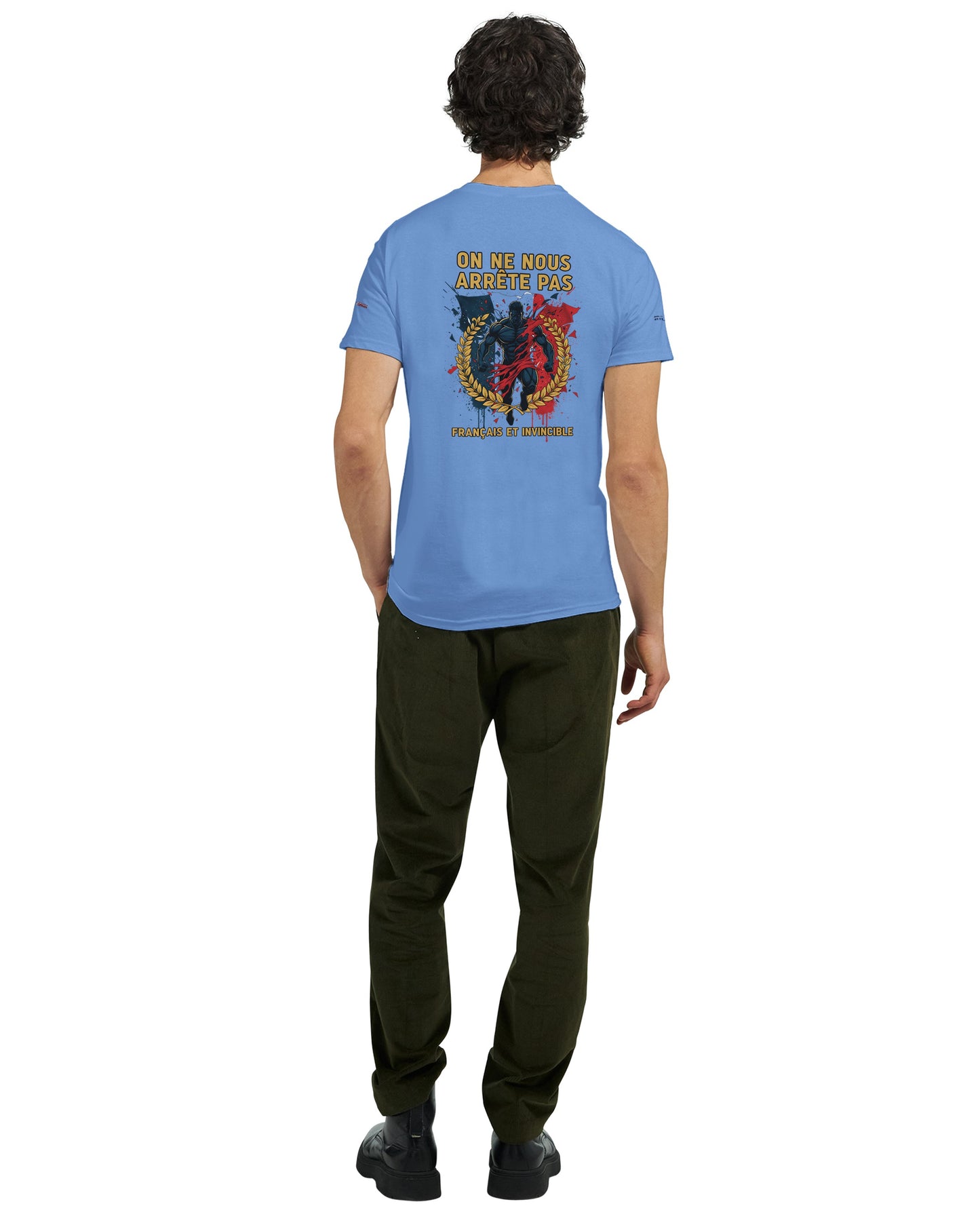 Men's "Can't Stop Us" French Style Heavyweight Crewneck T-shirt | Gildan® 5000