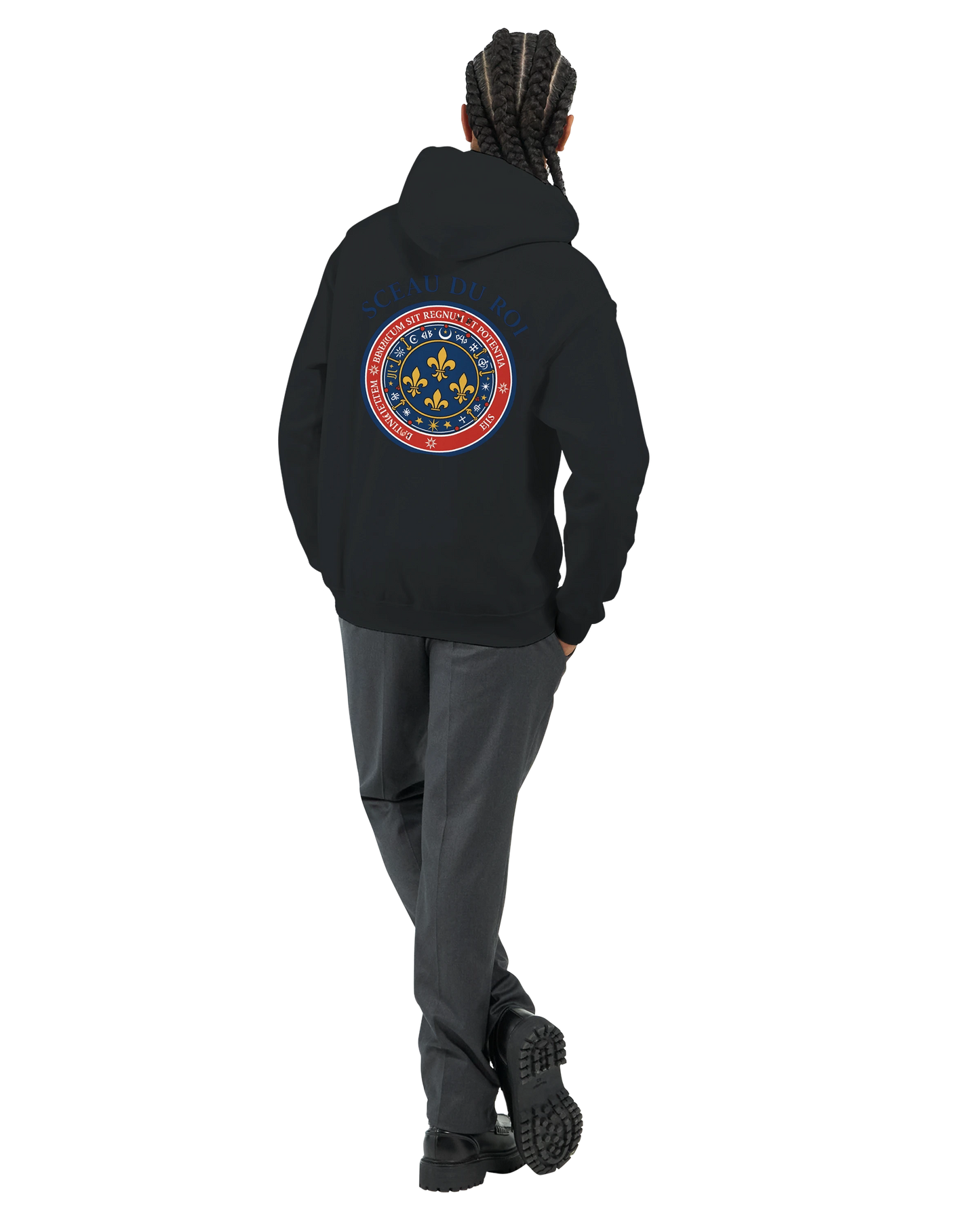 Herren-Kapuzenpullover „Siegel des Königs“ klassisch | Gildan® 18500