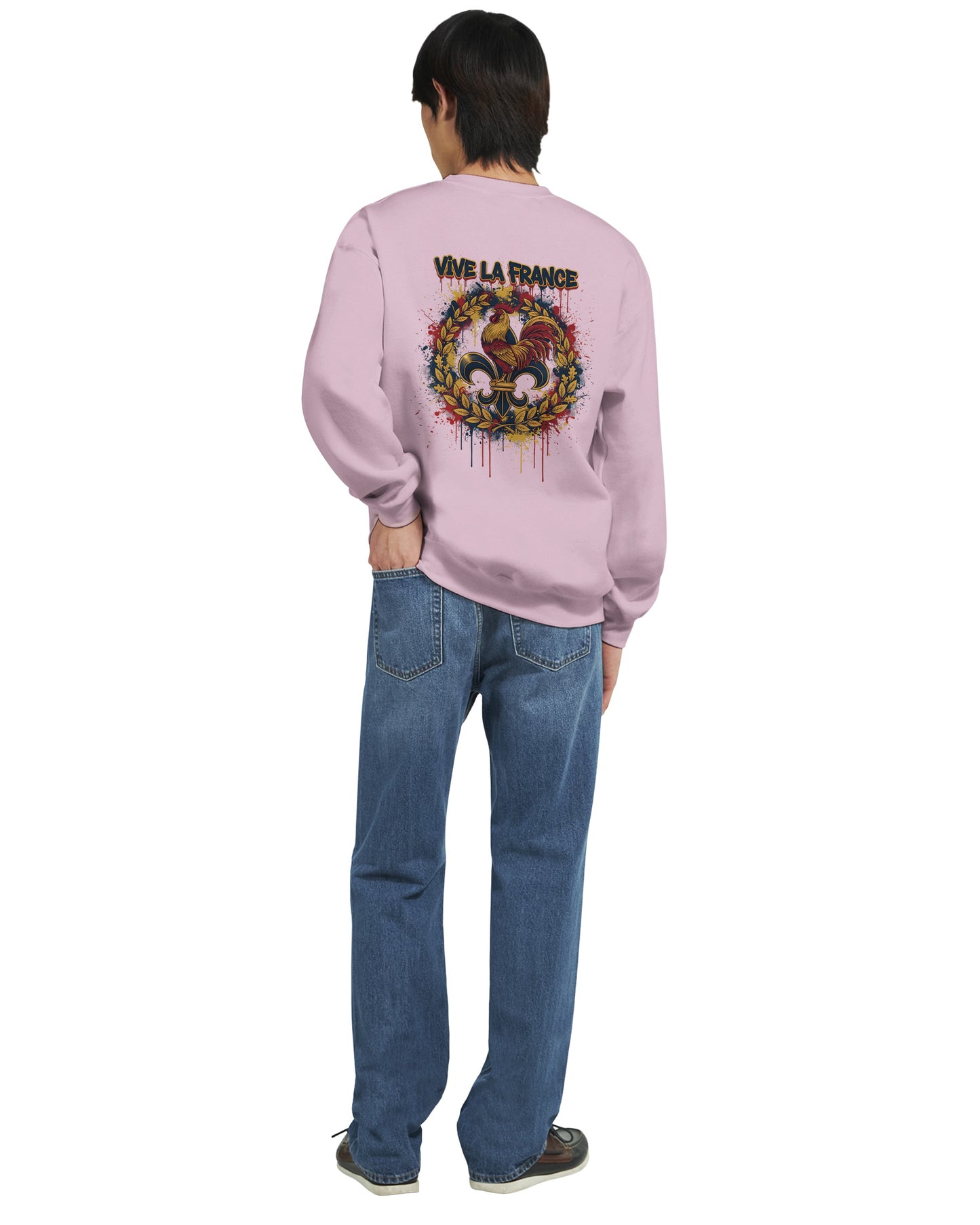 Sweat-shirt Vive la France pour Homme – Sweat à Capuche en Coton Premium