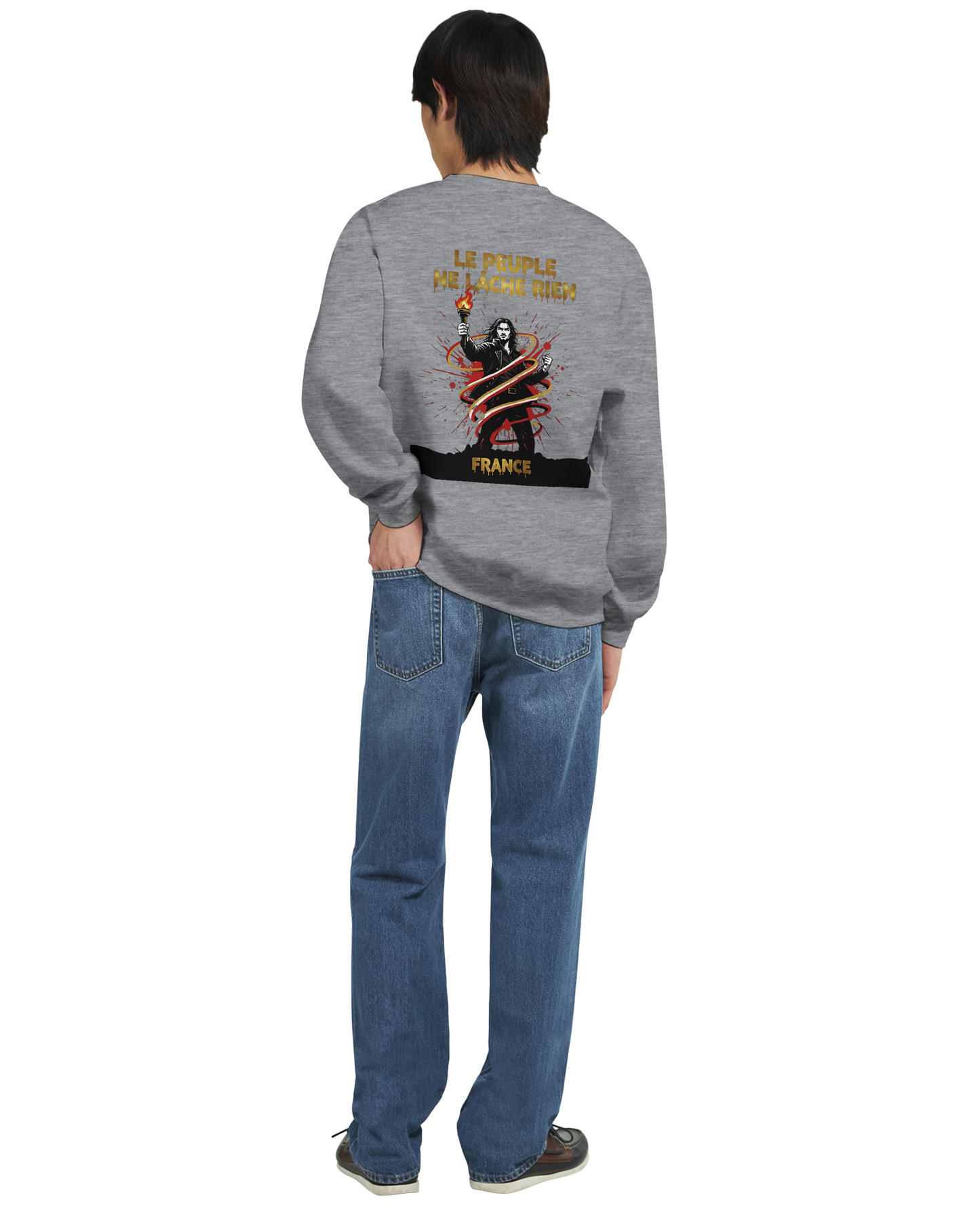 Sweatshirt "Le peuple lâche rien" French Style Classic Crewneck | Gildan® 18000