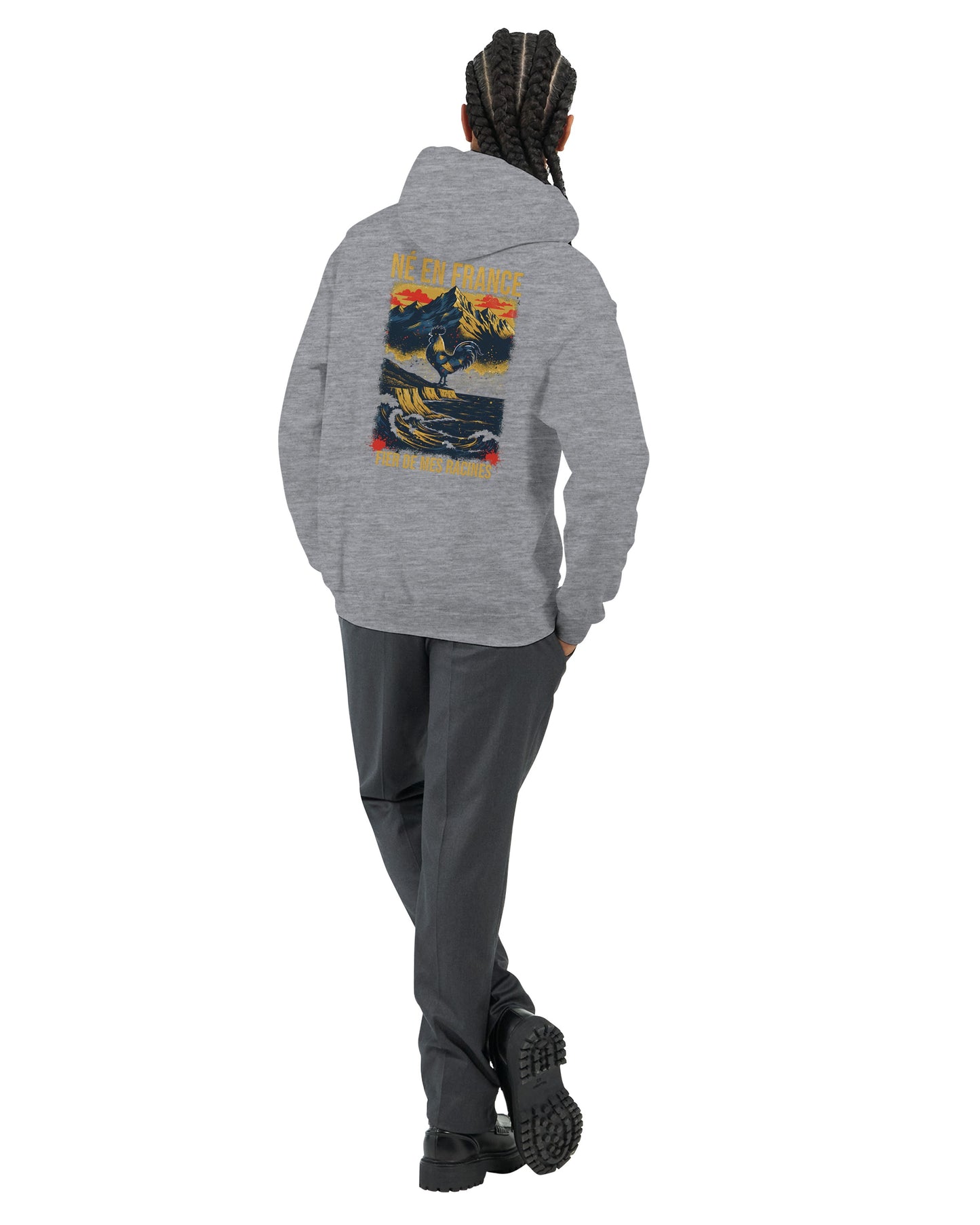 Sweat à Capuche Homme « Né en France » – Premium Confort et Style