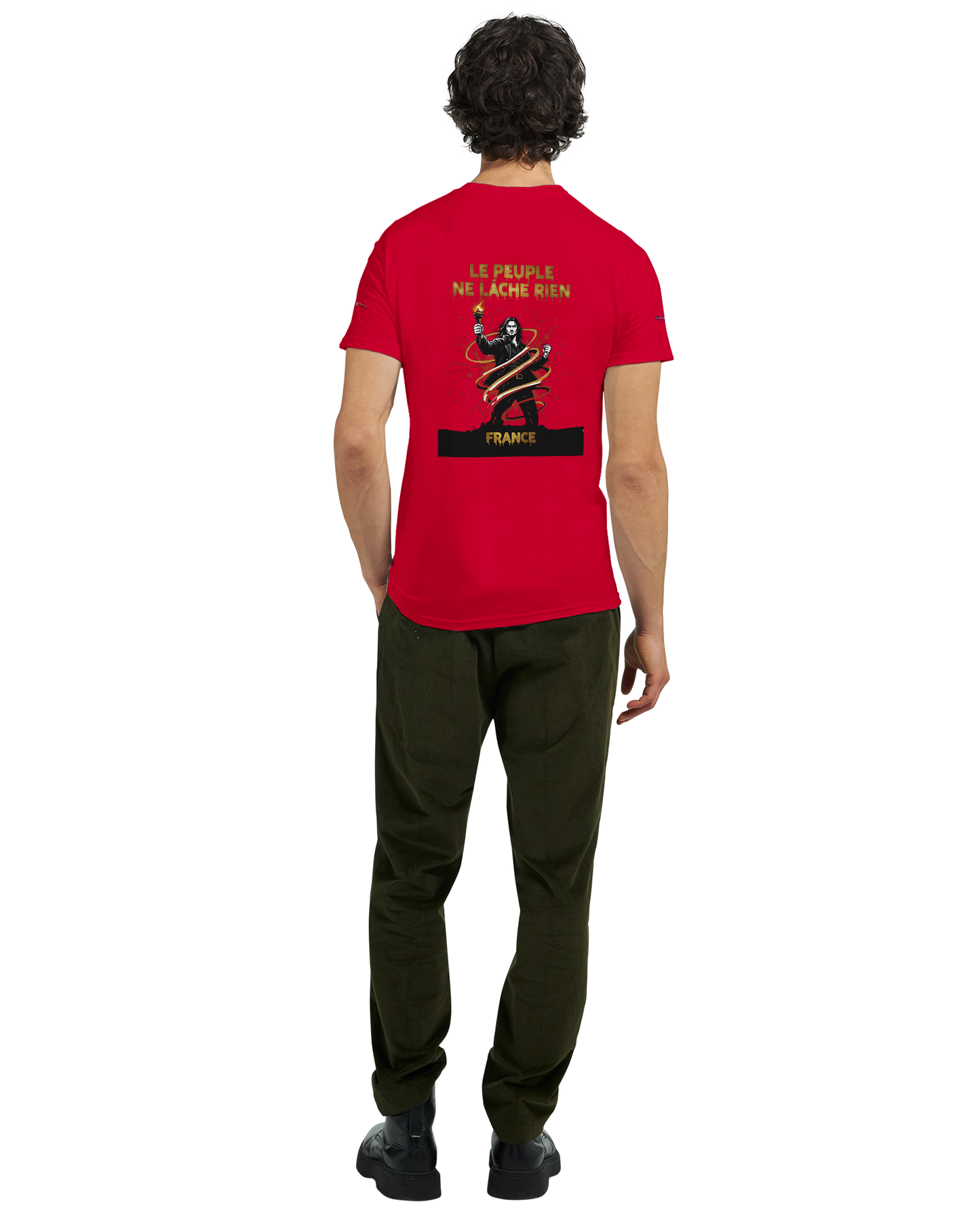 T-shirt Homme Le Peuple Ne Lâche Rien - Coton Premium