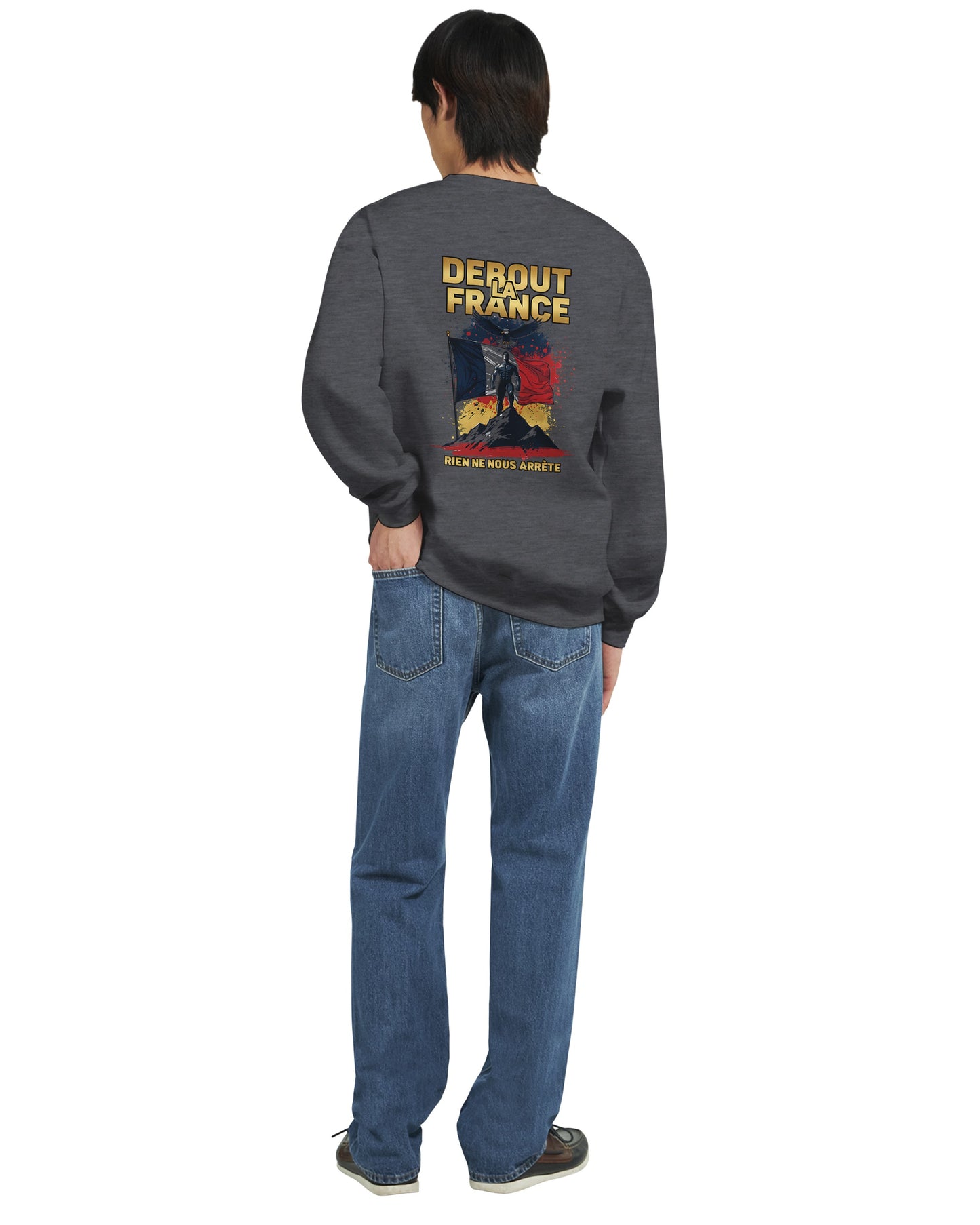 Klassisches Rundhals-Sweatshirt „Debout la France“ | Gildan® 18000