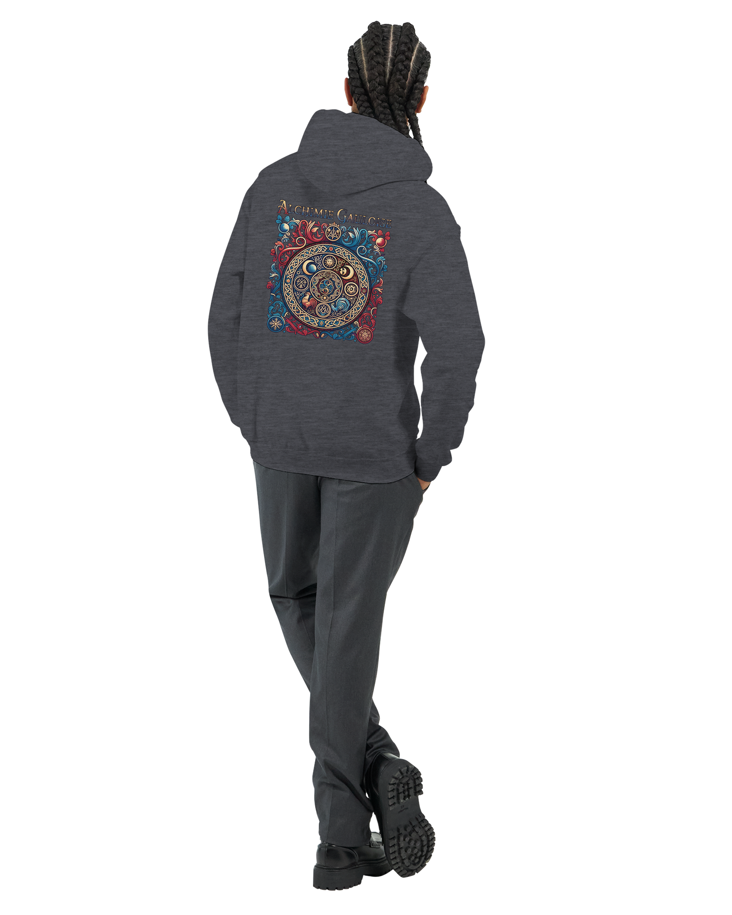 Herren-Kapuzenpullover „Gallische Alchemie“ klassisch | Gildan® 18500