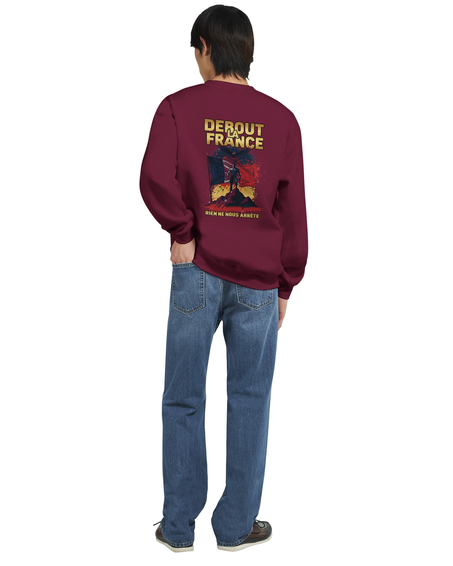Klassisches Rundhals-Sweatshirt „Debout la France“ | Gildan® 18000