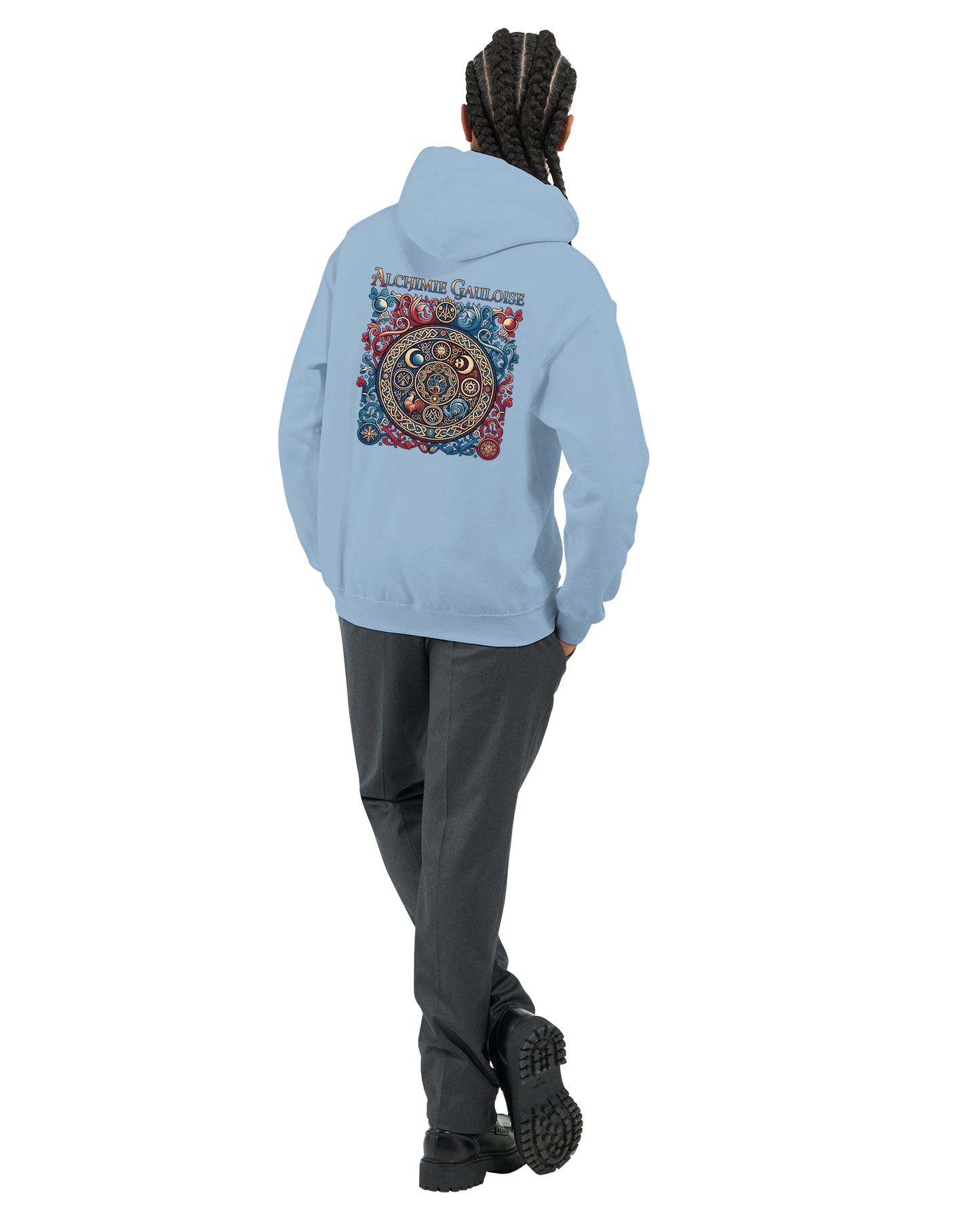Herren-Kapuzenpullover „Gallische Alchemie“ klassisch | Gildan® 18500