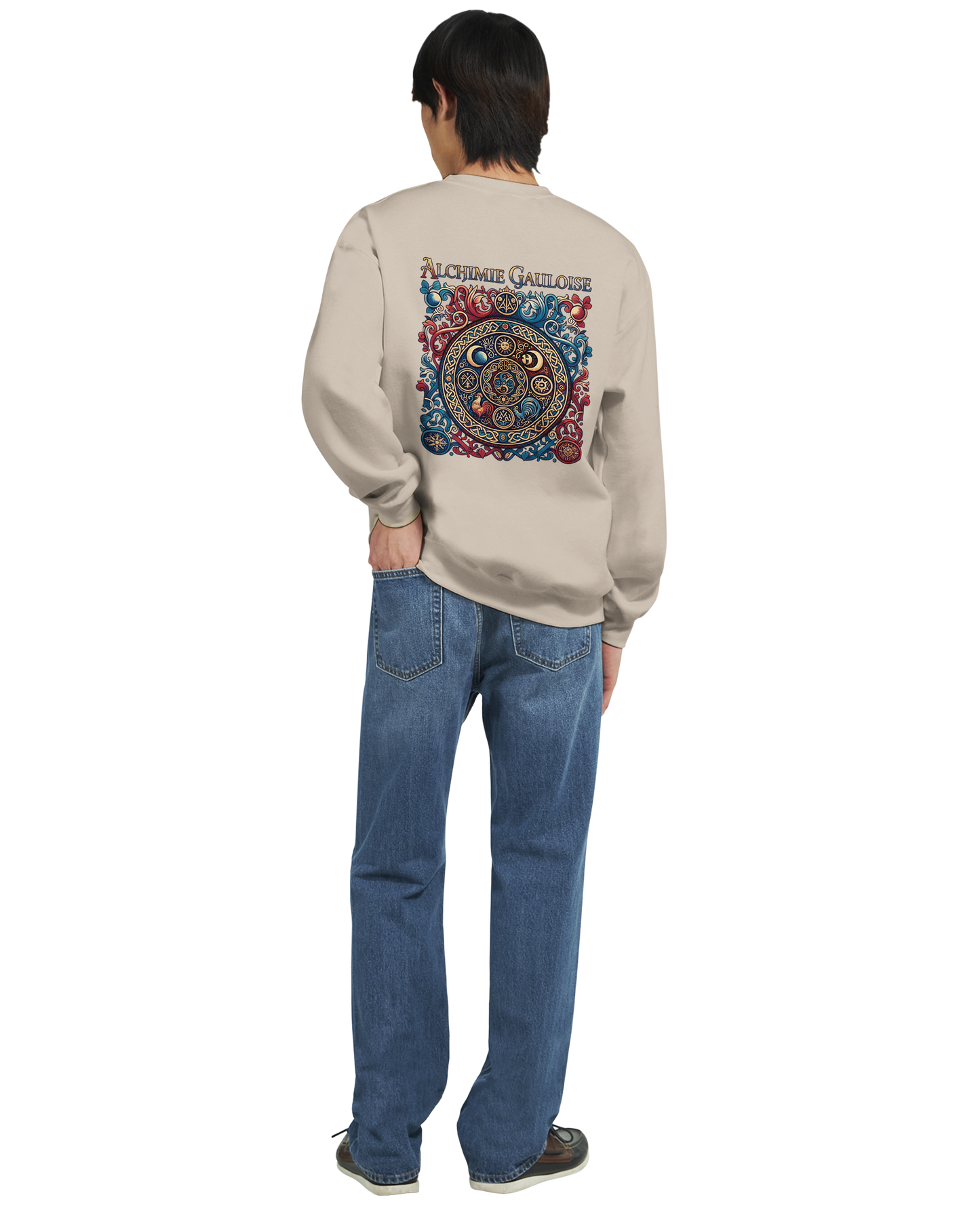 Herren-Sweatshirt "Gallische Alchemie" Klassisches Rundhals-Sweatshirt | Gildan® 18000