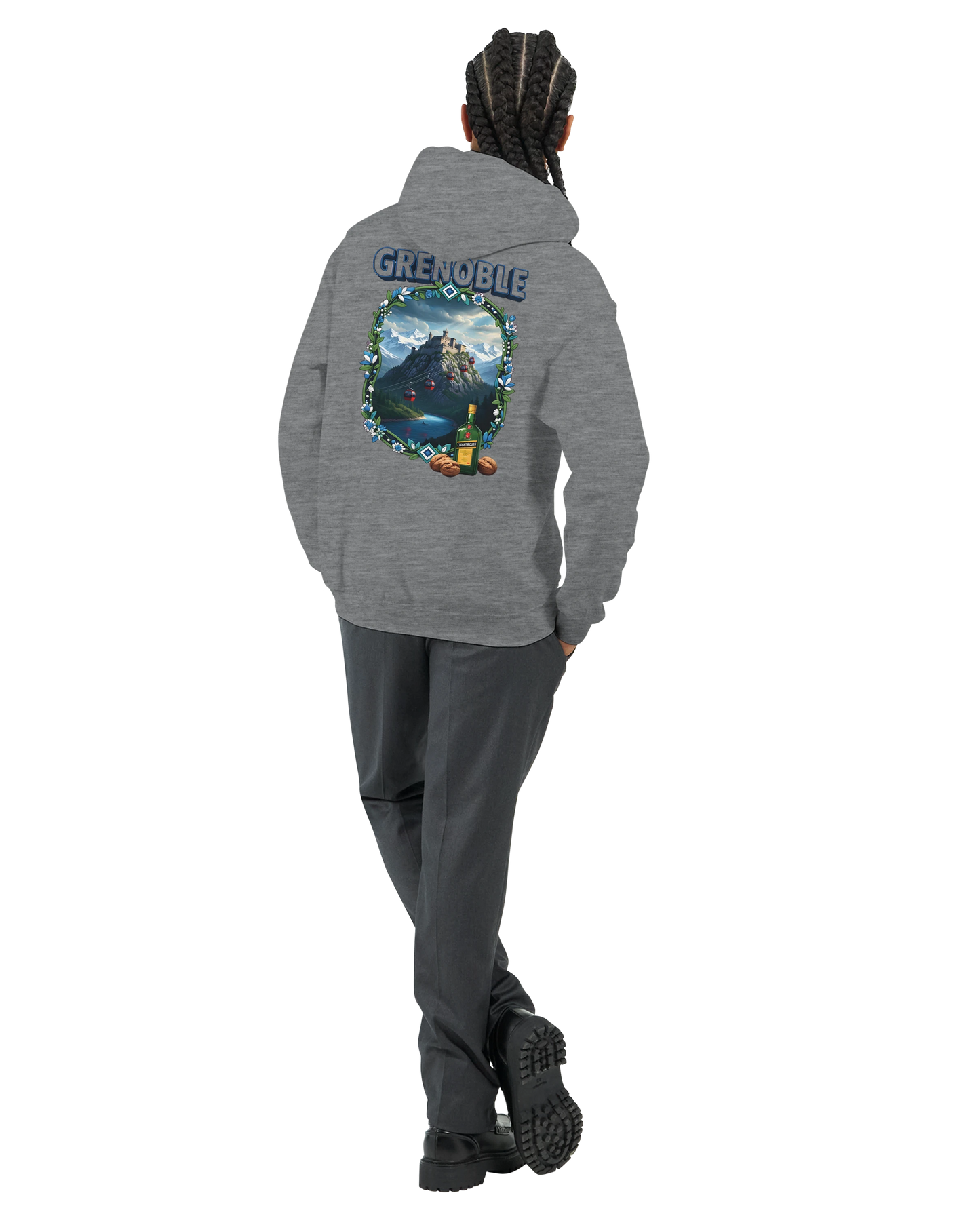 Kapuzenpullover Grenoble Stadt in Frankreich Unisex Classic | Gildan® 18500