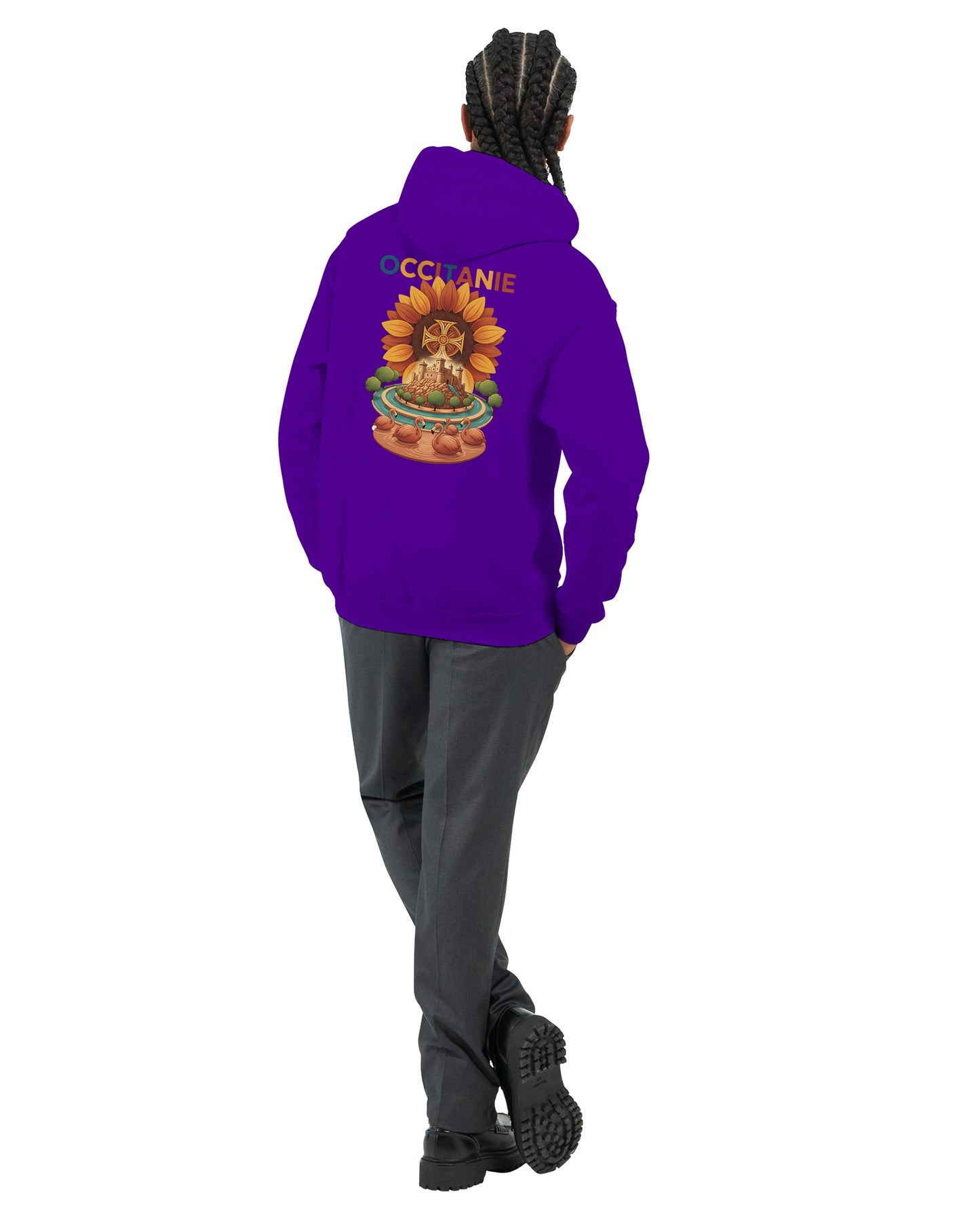 Klassischer Unisex-Kapuzenpullover Okzitanien | Gildan® 18500
