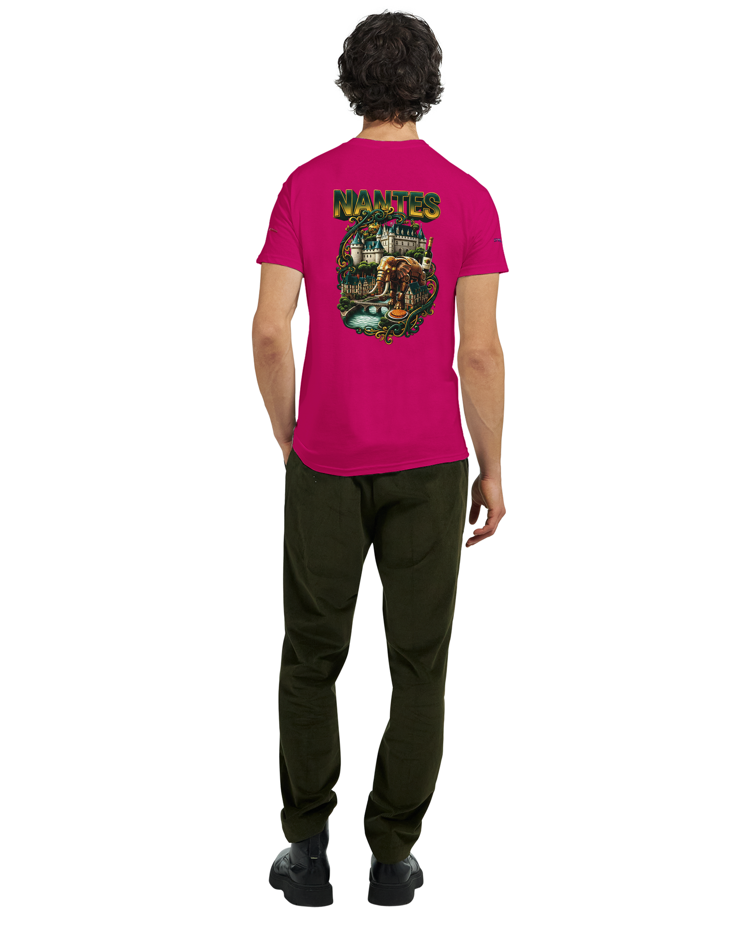 Unisex T-Shirt Nantes Stadt Frankreich | dickes Rundhals-T-Shirt | Gildan® 5000