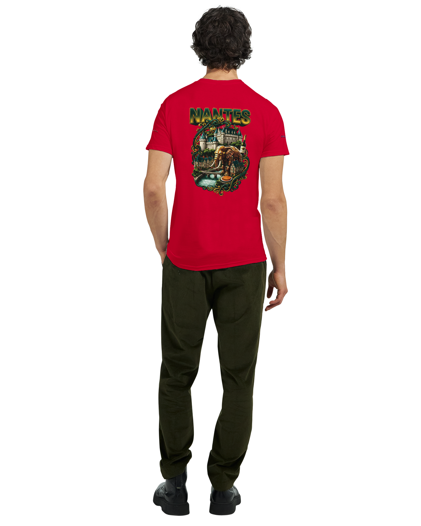 Unisex T-Shirt Nantes Stadt Frankreich | dickes Rundhals-T-Shirt | Gildan® 5000