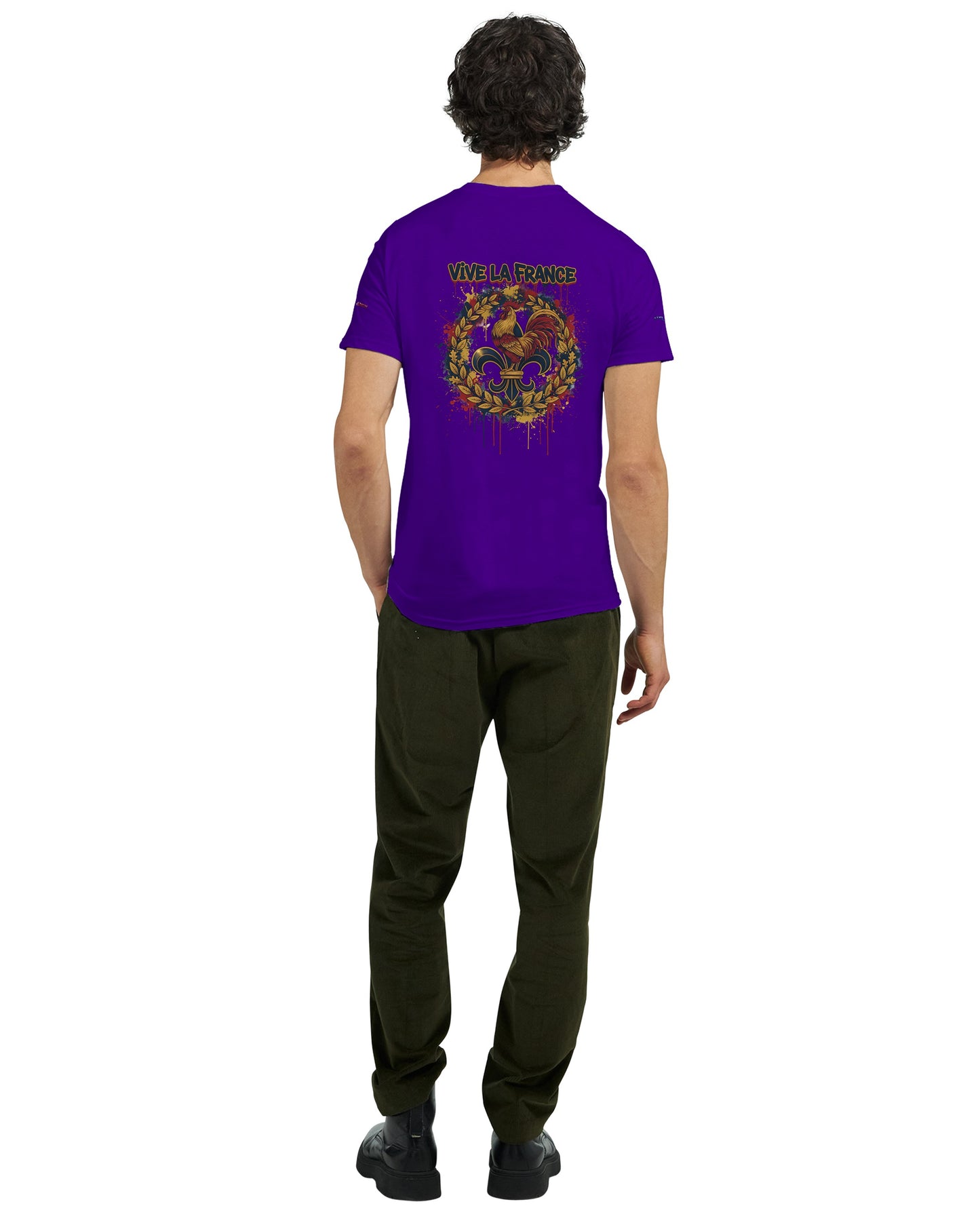T-Shirt vive la France Herren dick Rundhals | Gildan® 5000