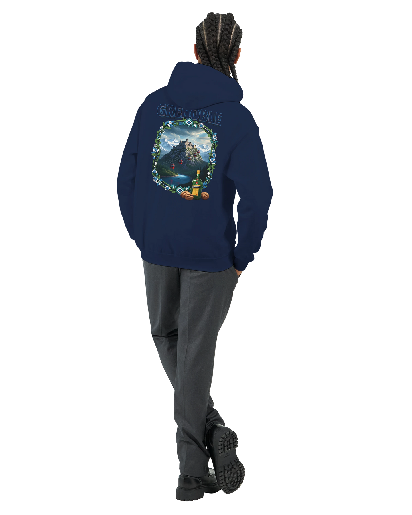 Kapuzenpullover Grenoble Stadt in Frankreich Unisex Classic | Gildan® 18500