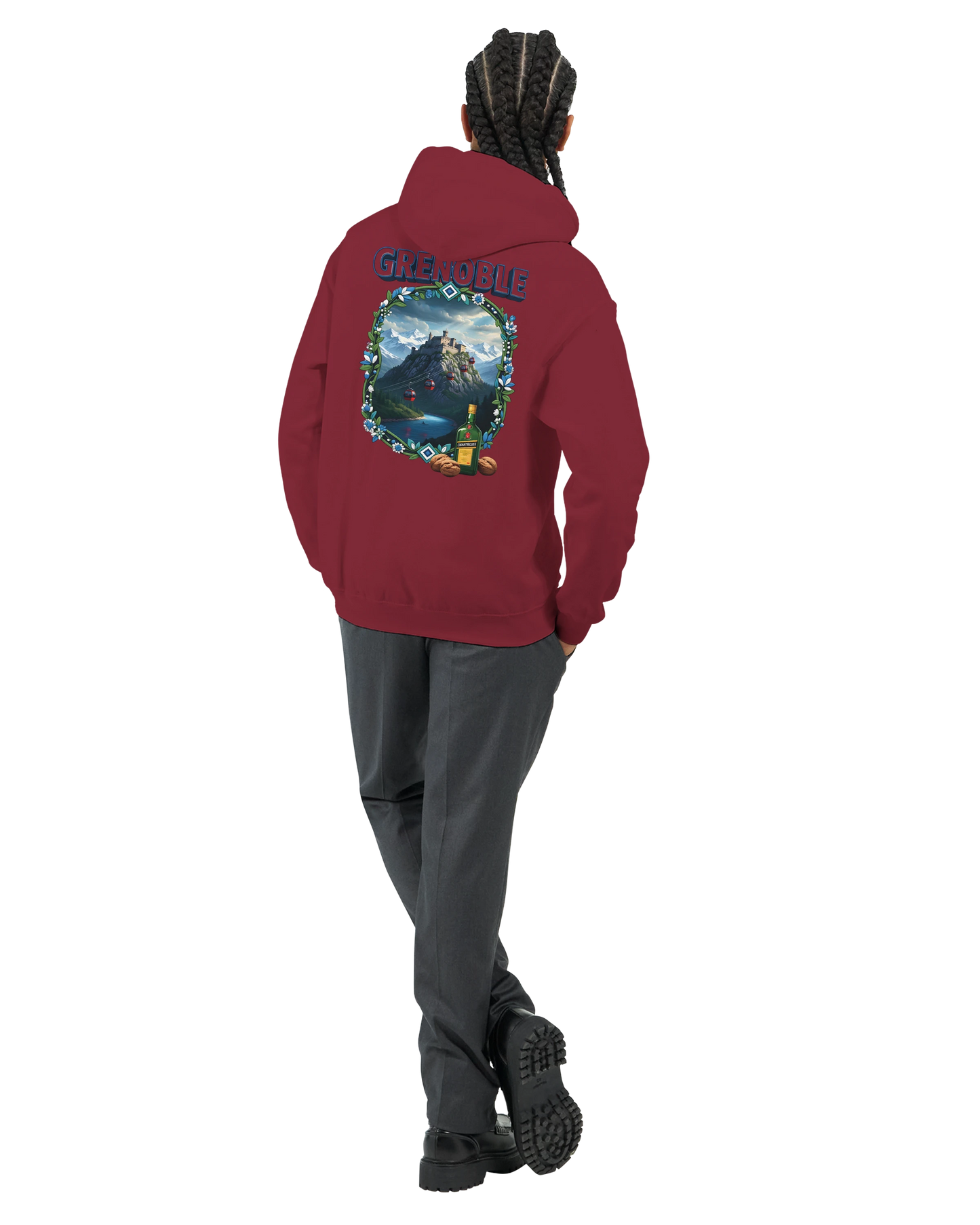 Kapuzenpullover Grenoble Stadt in Frankreich Unisex Classic | Gildan® 18500