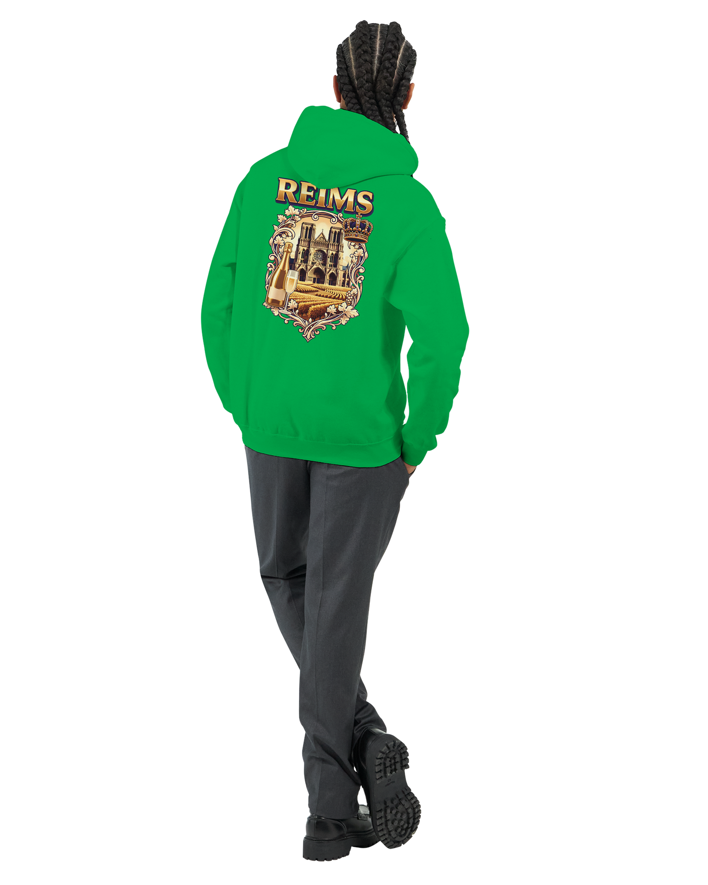 Sweat à capuche Reims – Hoodie unisexe classique style ville de France