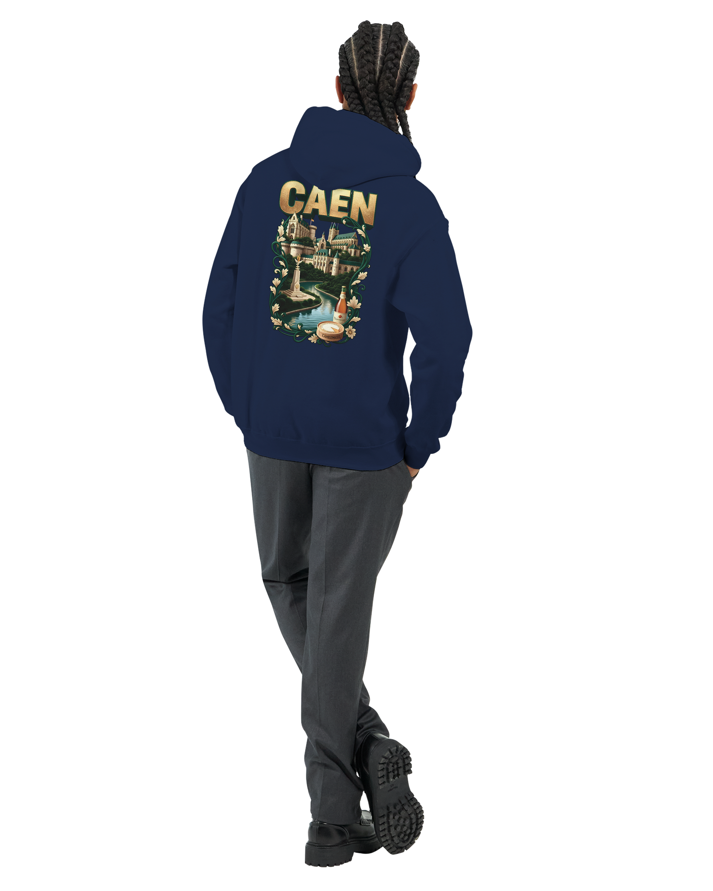Kapuzenpullover "Caen, Stadt Frankreichs" Unisex Klassiker | Gildan® 18500