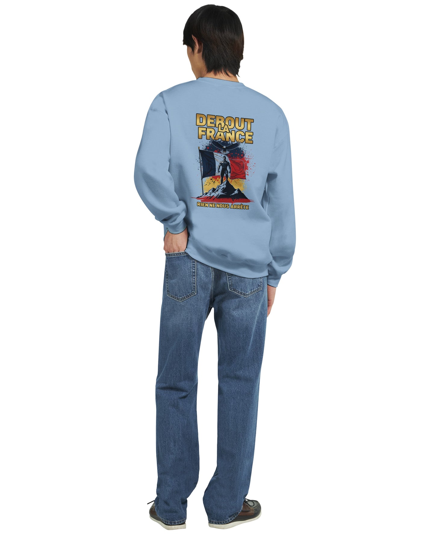 Klassisches Rundhals-Sweatshirt „Debout la France“ | Gildan® 18000