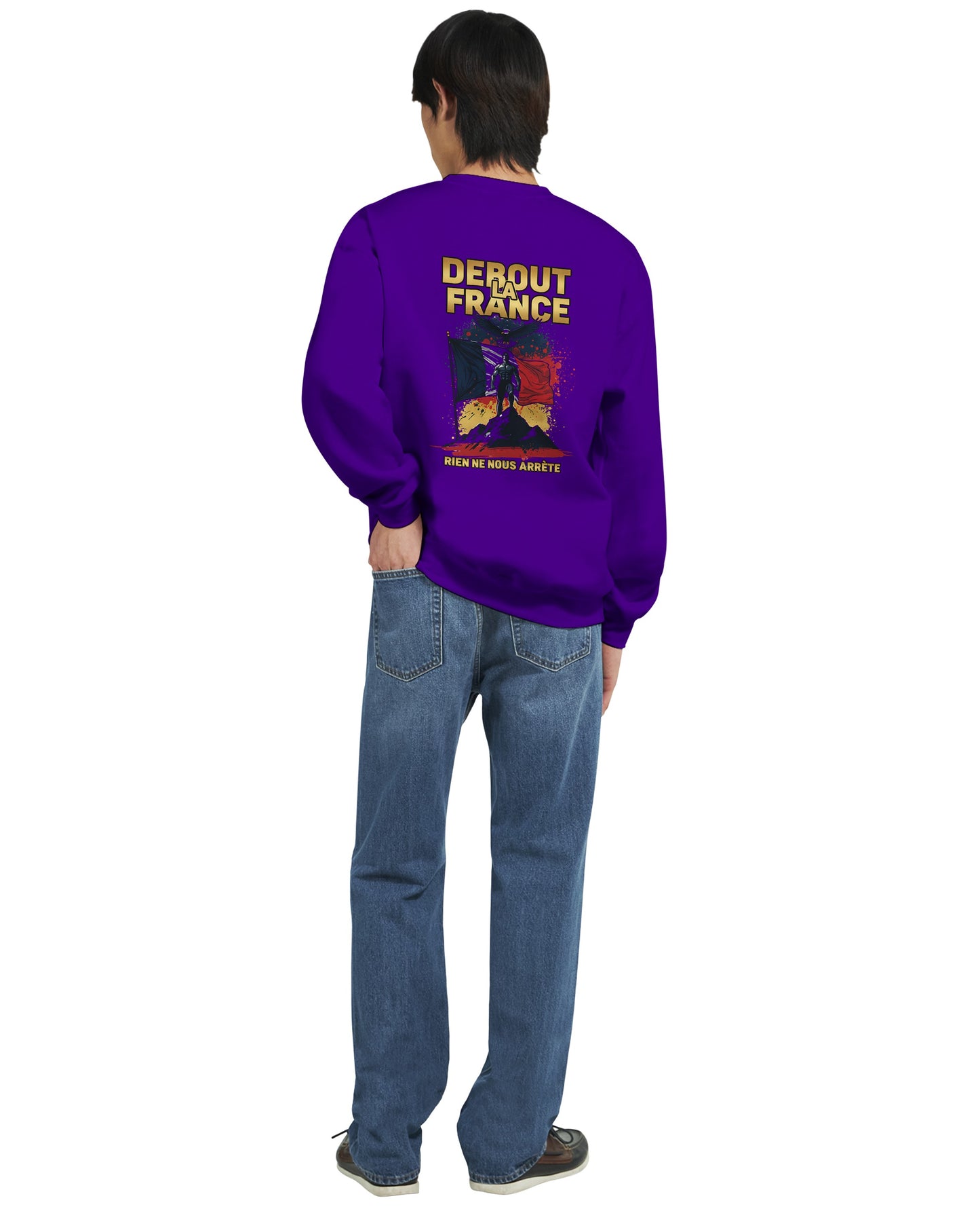 Klassisches Rundhals-Sweatshirt „Debout la France“ | Gildan® 18000