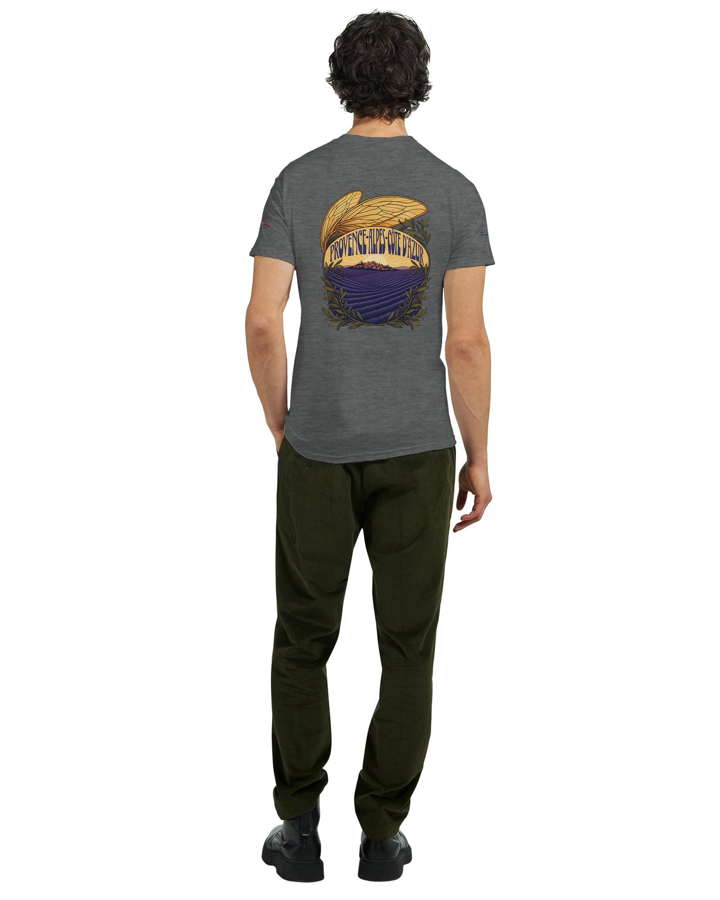 Unisex T-Shirt Provence-Alpes-Côte d'Azur, schwerer Rundhalsausschnitt | Gildan® 5000