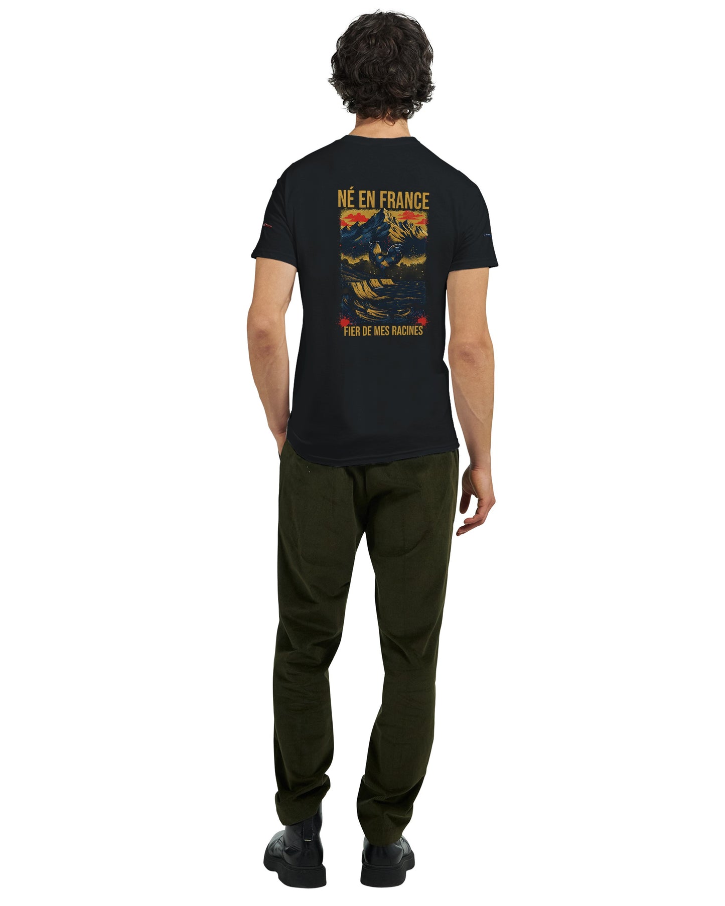 T-Shirt in Frankreich geboren dick rundhals | Gildan® 5000