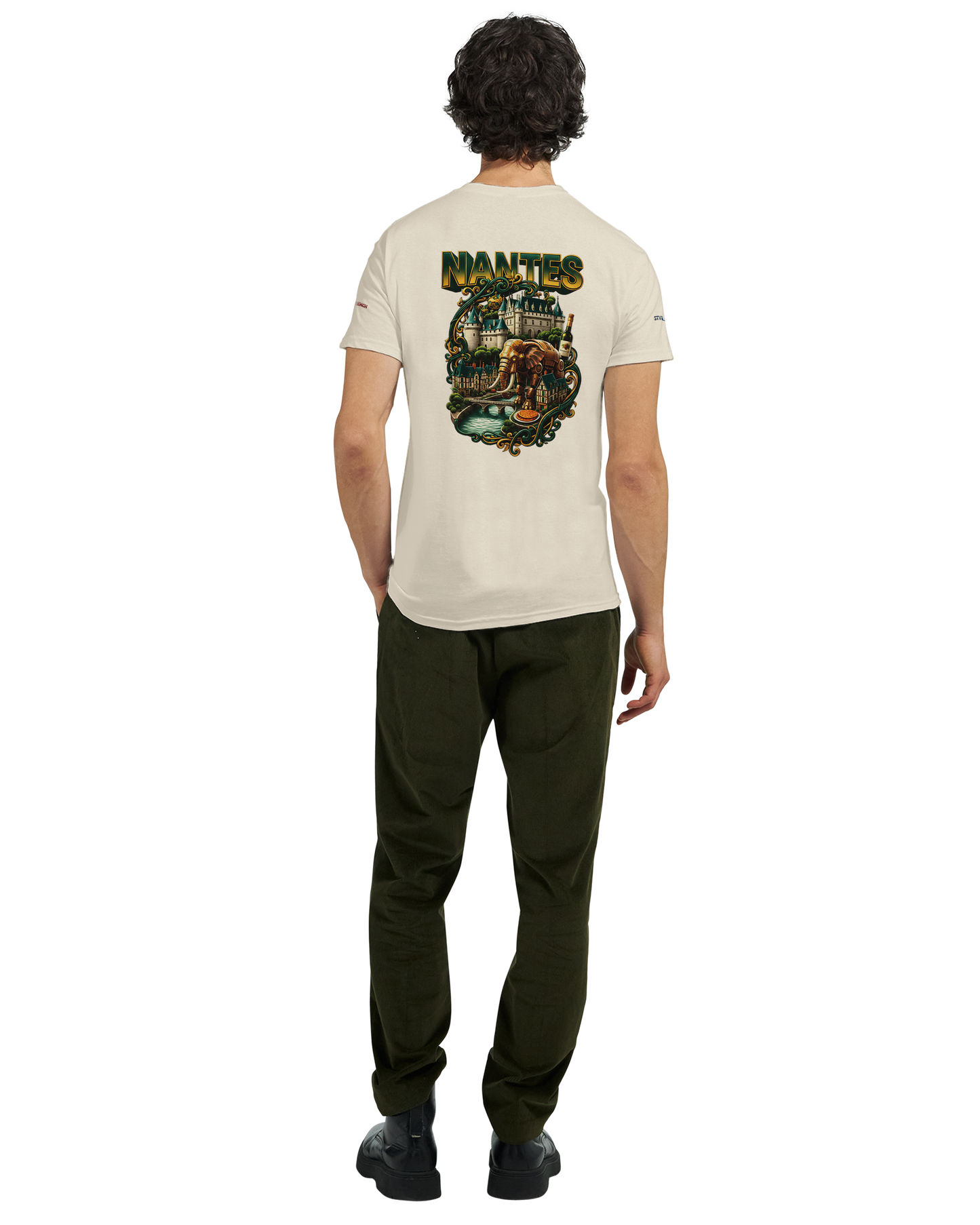 Unisex T-Shirt Nantes Stadt Frankreich | dickes Rundhals-T-Shirt | Gildan® 5000