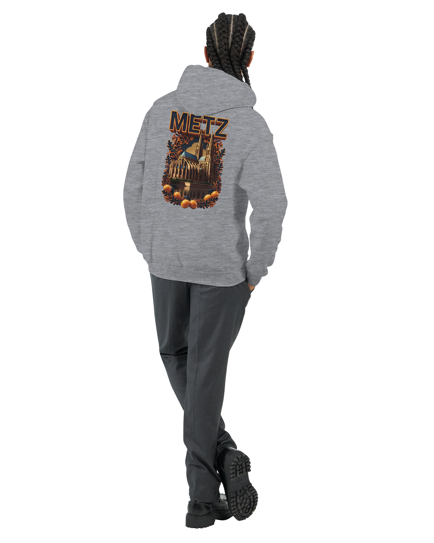 Unisex-Hoodie Metz Stadt Frankreich klassisch | Gildan® 18500