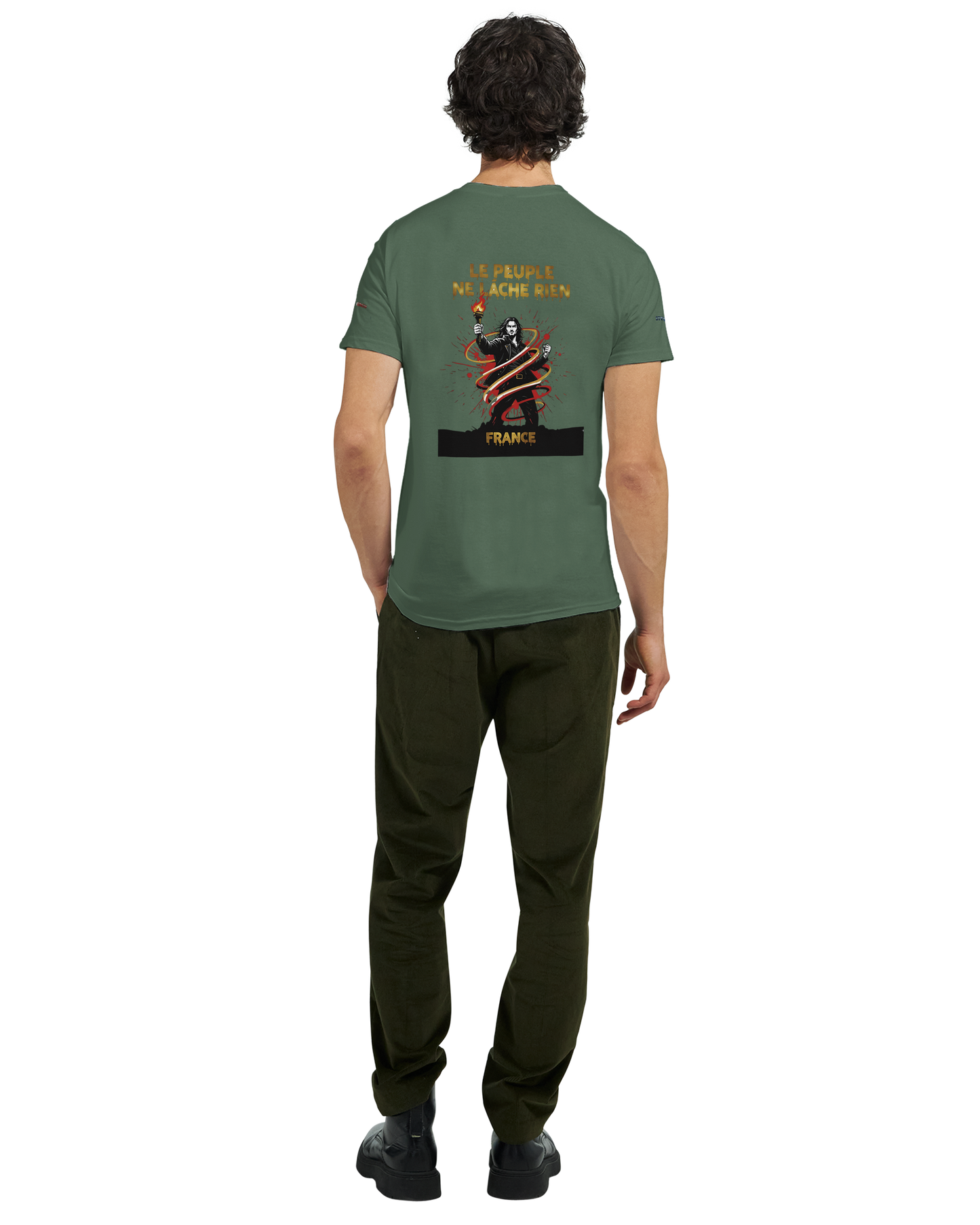 T-shirt Homme Le Peuple Ne Lâche Rien - Coton Premium