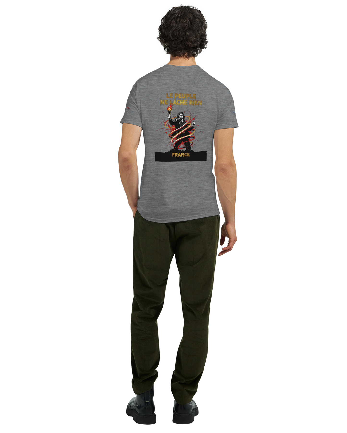 T-shirt Homme Le Peuple Ne Lâche Rien - Coton Premium