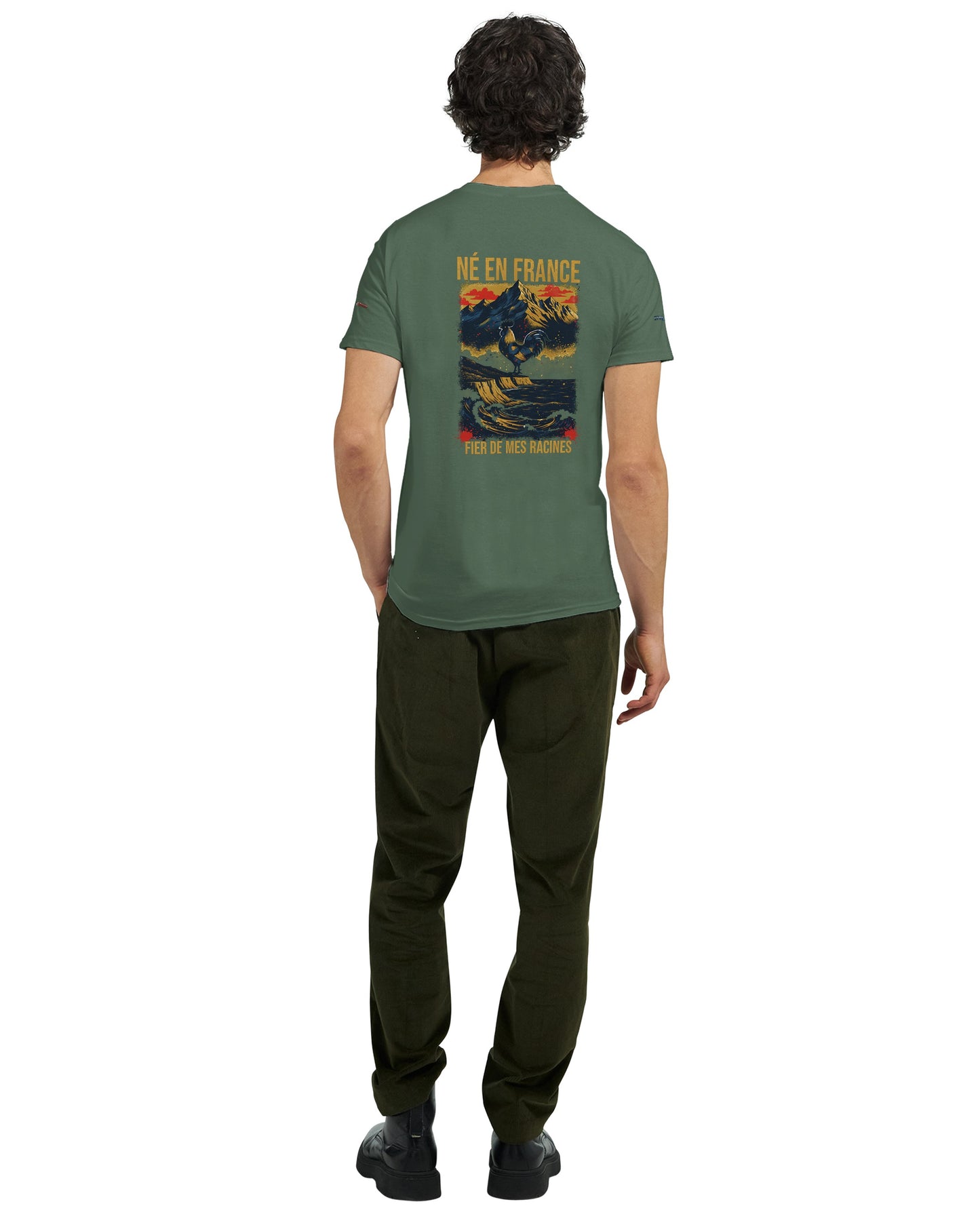 T-Shirt in Frankreich geboren dick rundhals | Gildan® 5000