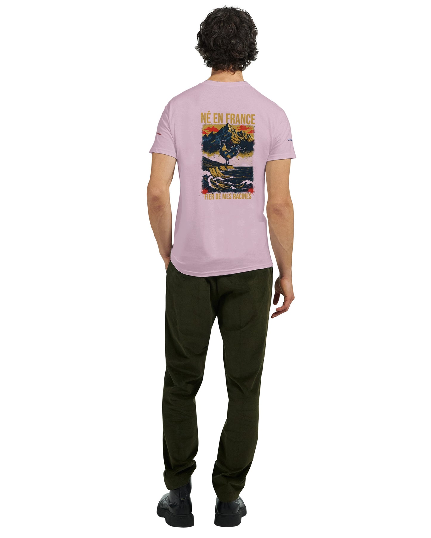 T-Shirt in Frankreich geboren dick rundhals | Gildan® 5000