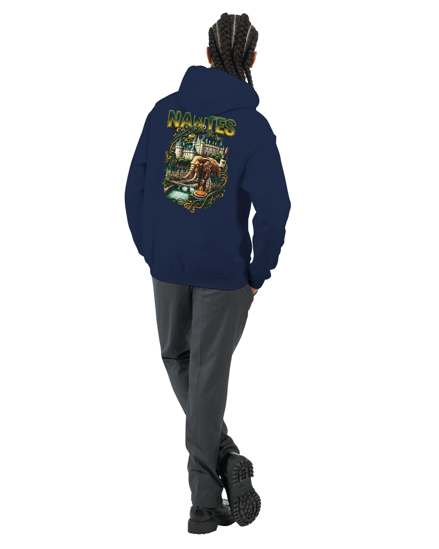 Unisex-Kapuzenpullover Nantes Stadt Frankreich klassisch | Gildan® 18500