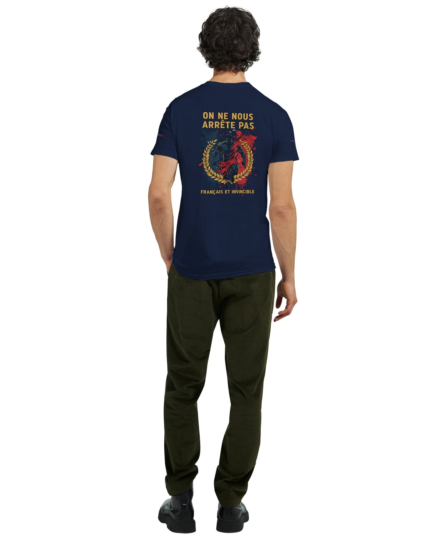 Men's "Can't Stop Us" French Style Heavyweight Crewneck T-shirt | Gildan® 5000