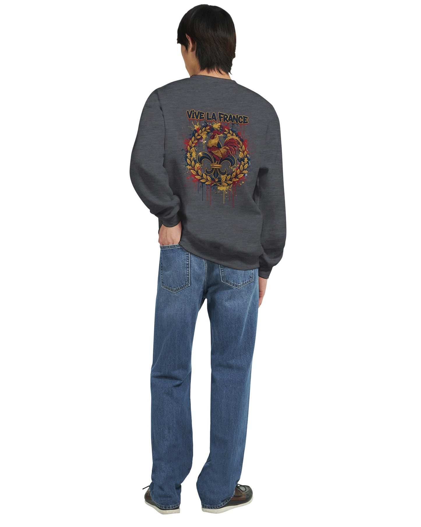 Sweat-shirt Vive la France pour Homme – Sweat à Capuche en Coton Premium