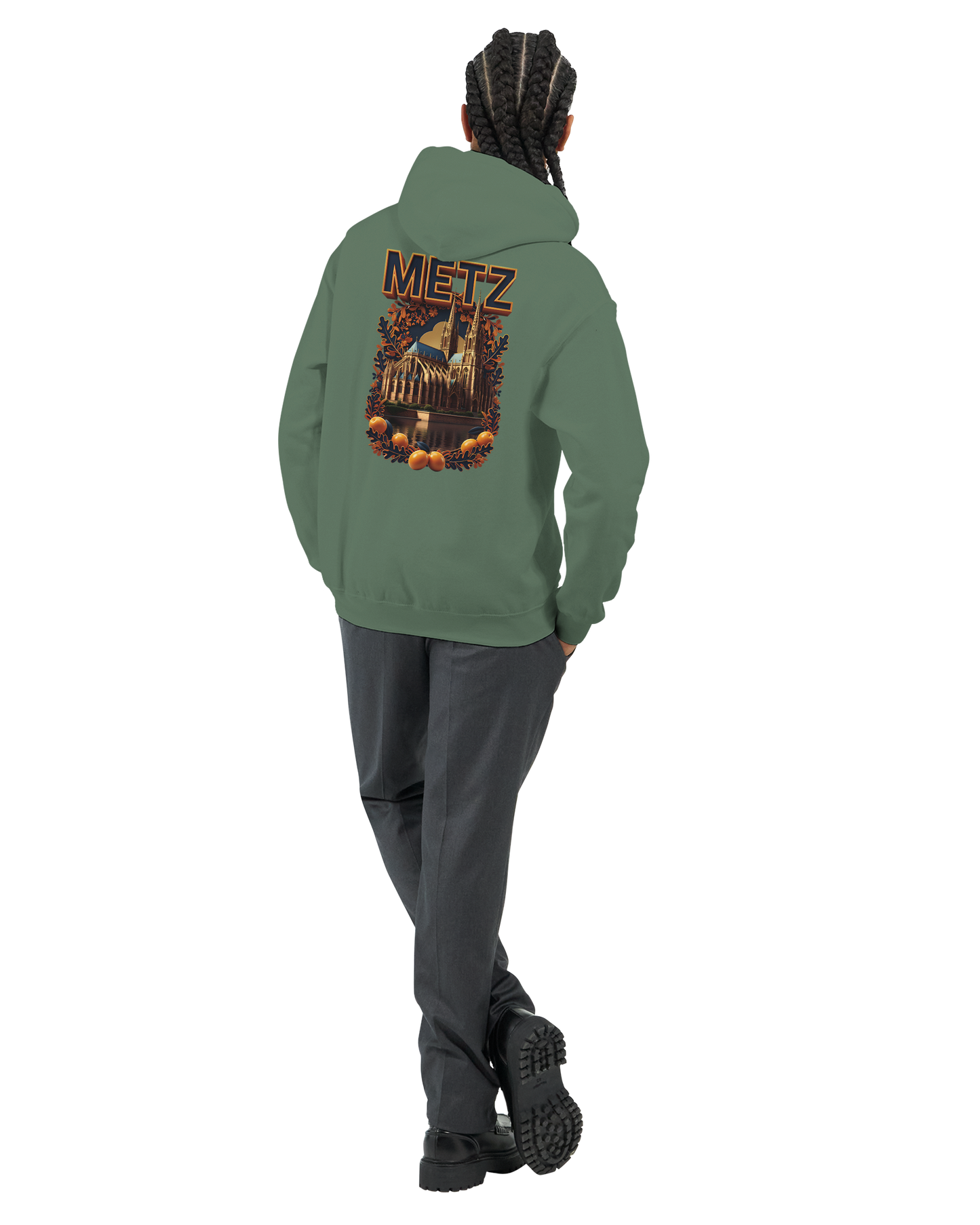 Unisex-Hoodie Metz Stadt Frankreich klassisch | Gildan® 18500