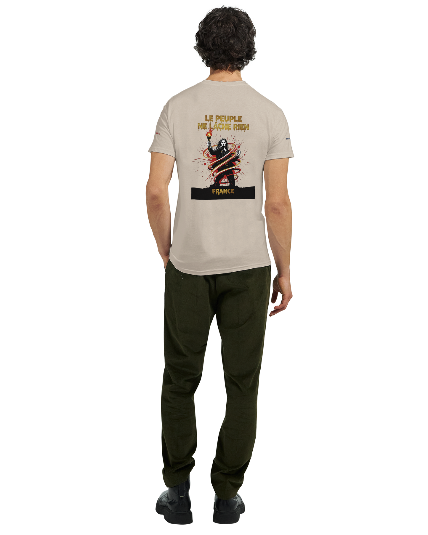 T-shirt Homme Le Peuple Ne Lâche Rien - Coton Premium