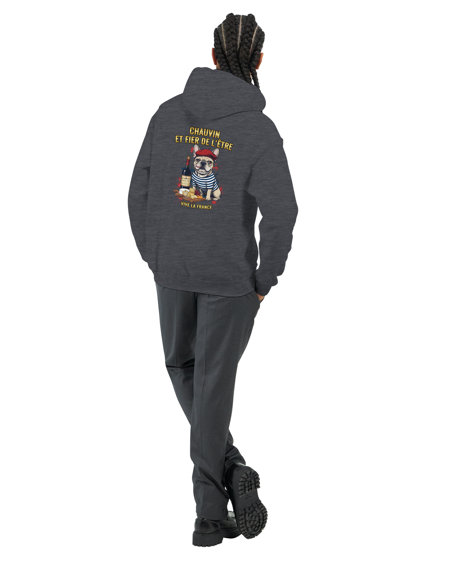 Klassischer französischer Hoodie "Chauvinistisch und stolz darauf, ein Mann zu sein" | Gildan® 18500