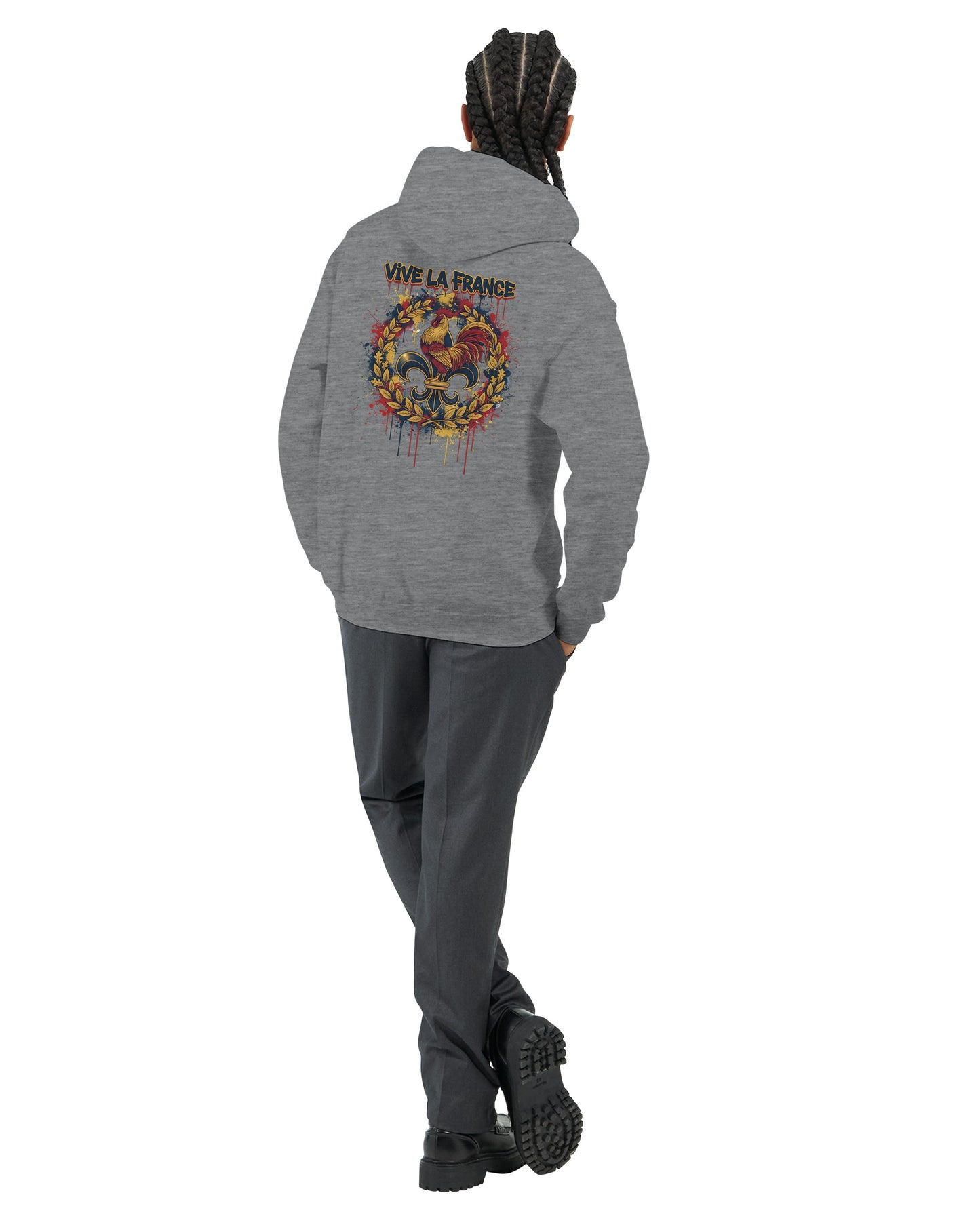 Sweat à capuche Vive la France – Hoodie Premium pour Homme
