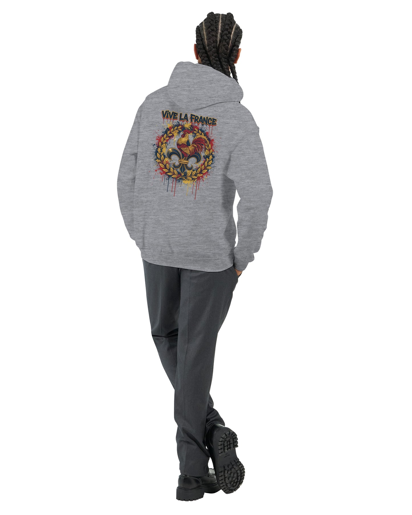 Sweat à capuche Vive la France – Hoodie Premium pour Homme